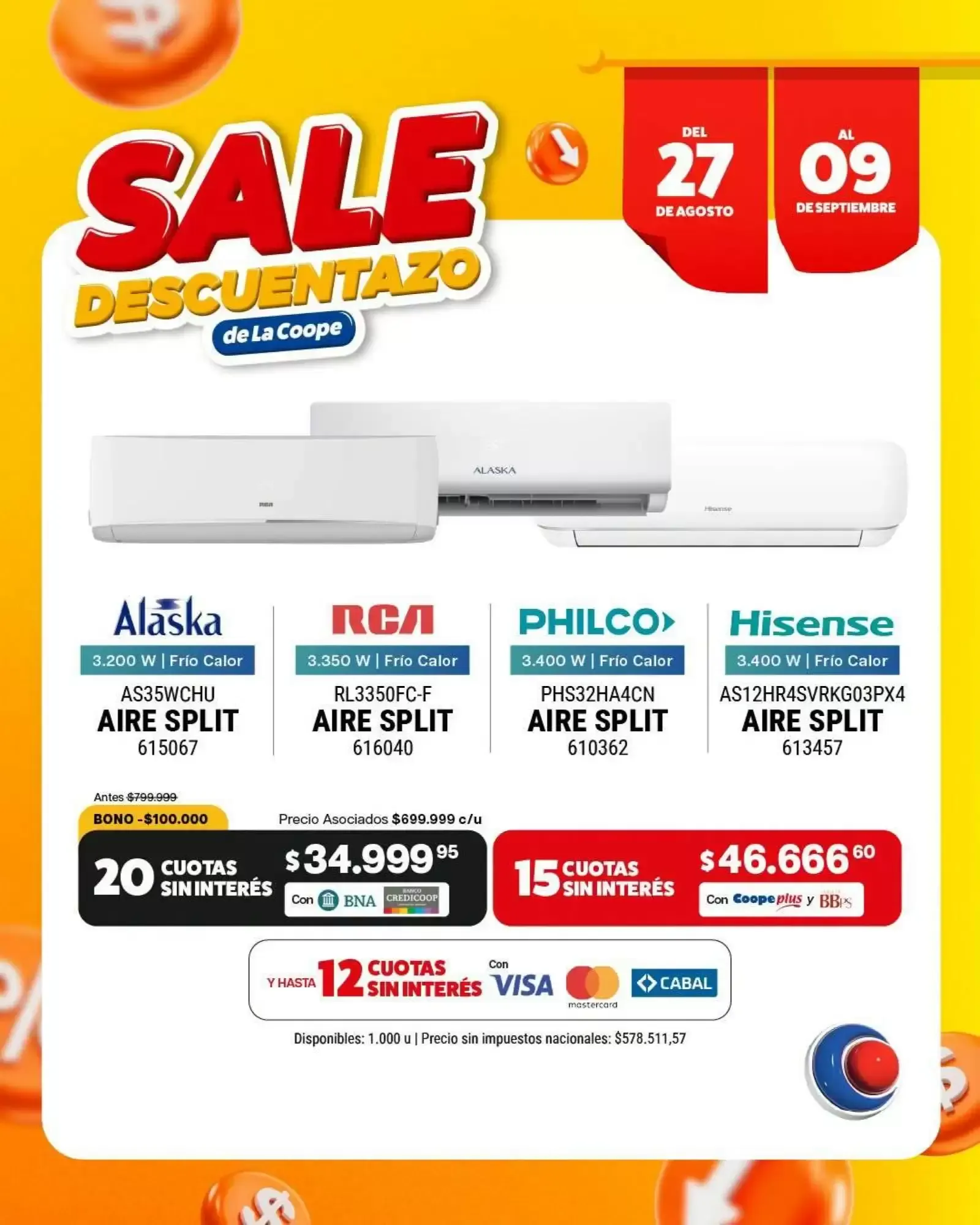 Ofertas de Sale Descuentazo de La Coope 27 de agosto al 9 de septiembre 2026 - Página 9 del catálogo