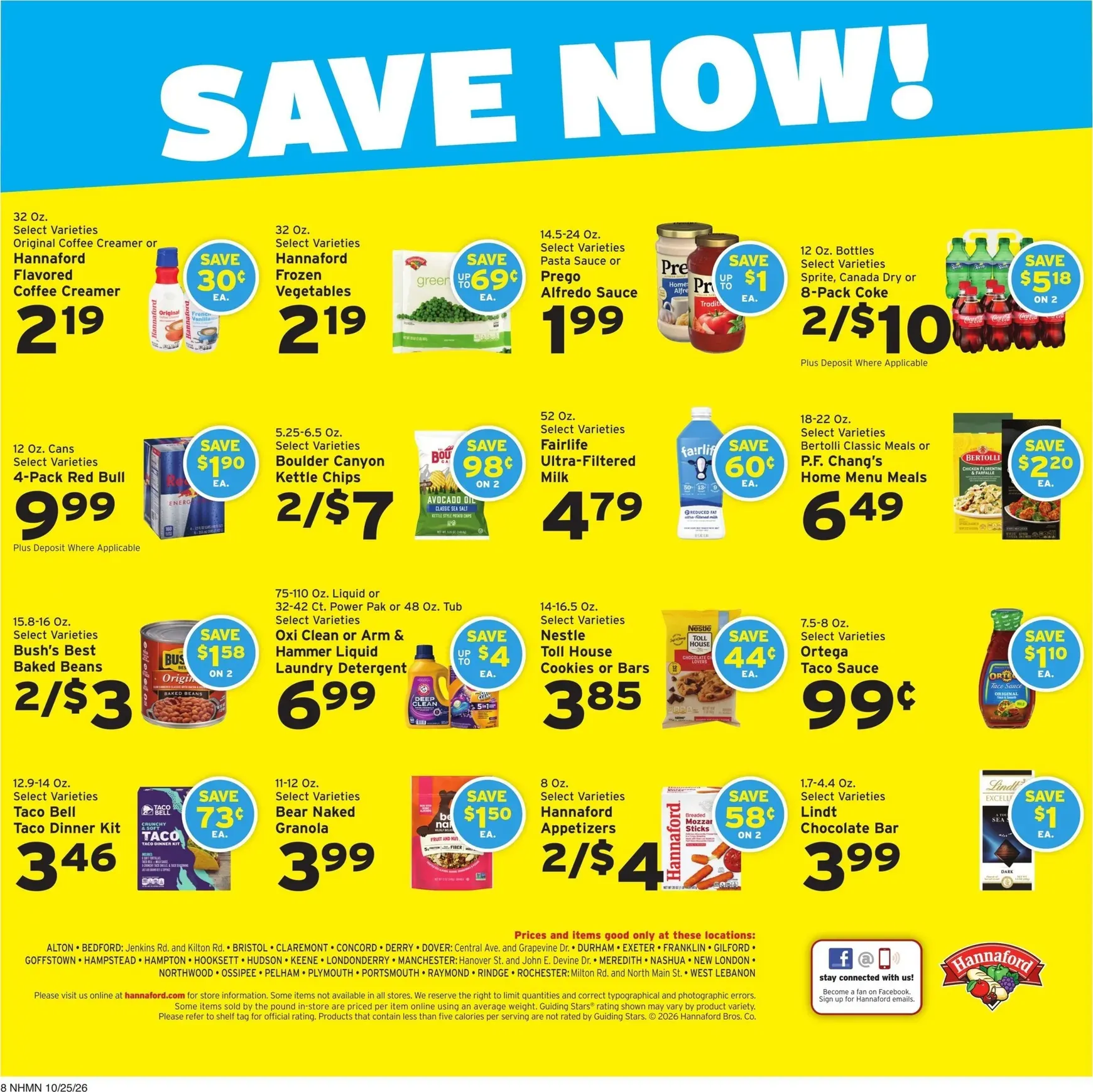 Weekly ad Hannaford Value that adds up. Fall into great prices. from October 25 to October 31 2026 - Page 8