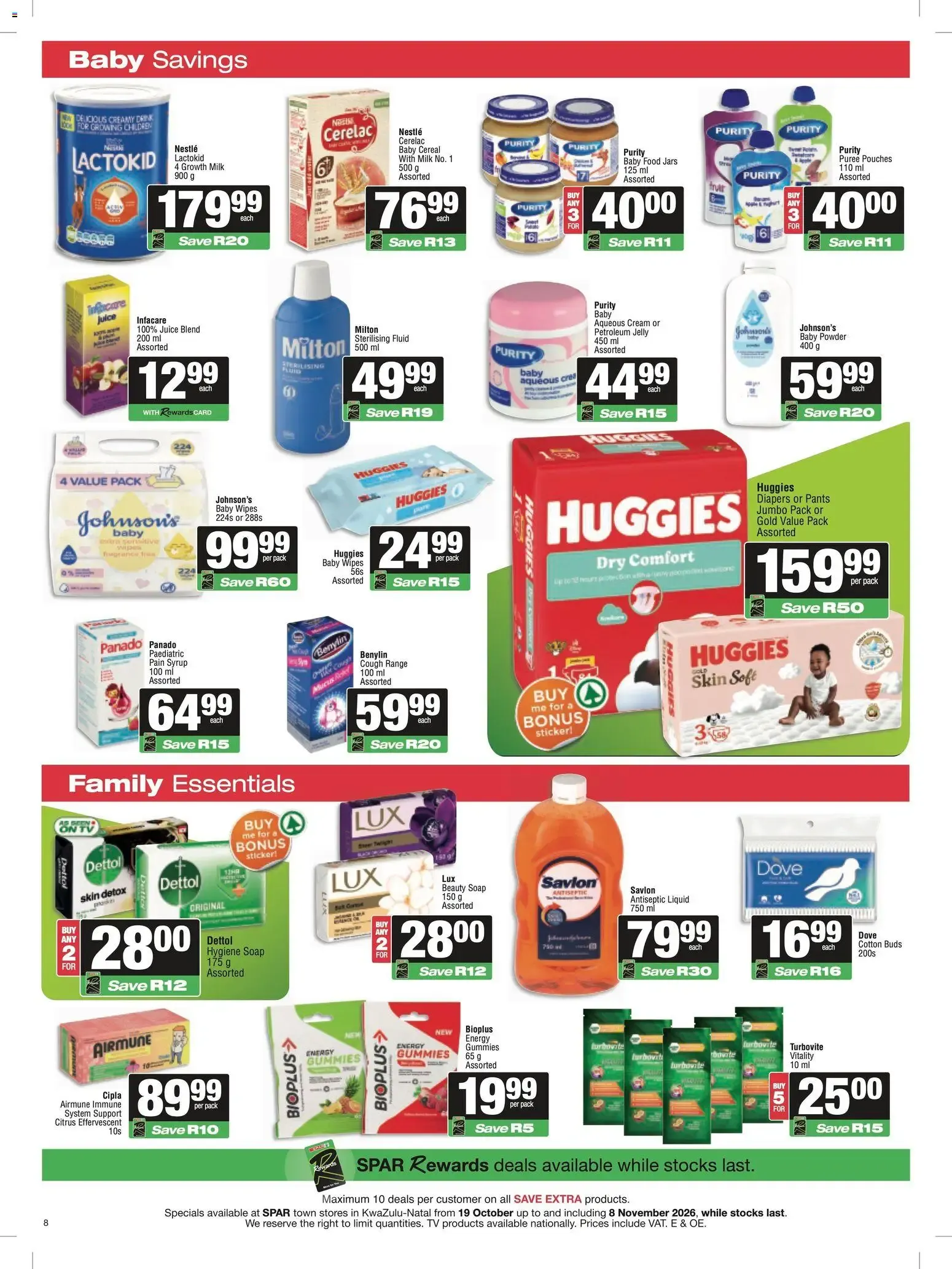 Spar Specials (19/10/2026 - 08/11/2026) Online from 19 October to 8 November 2026 - Catalogue Page 8