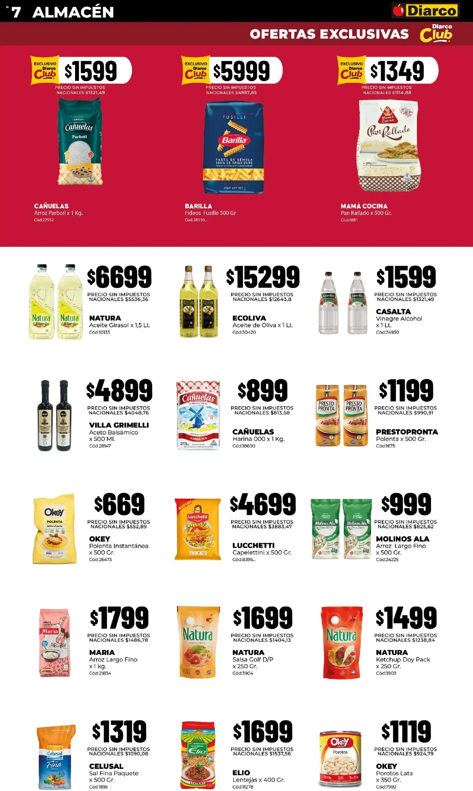 Ofertas de Diarco - ¡TODOS PUEDEN COMPRAR POR UNIDAD O CANTIDAD! 3 de agosto al 7 de agosto 2026 - Página 7 del catálogo