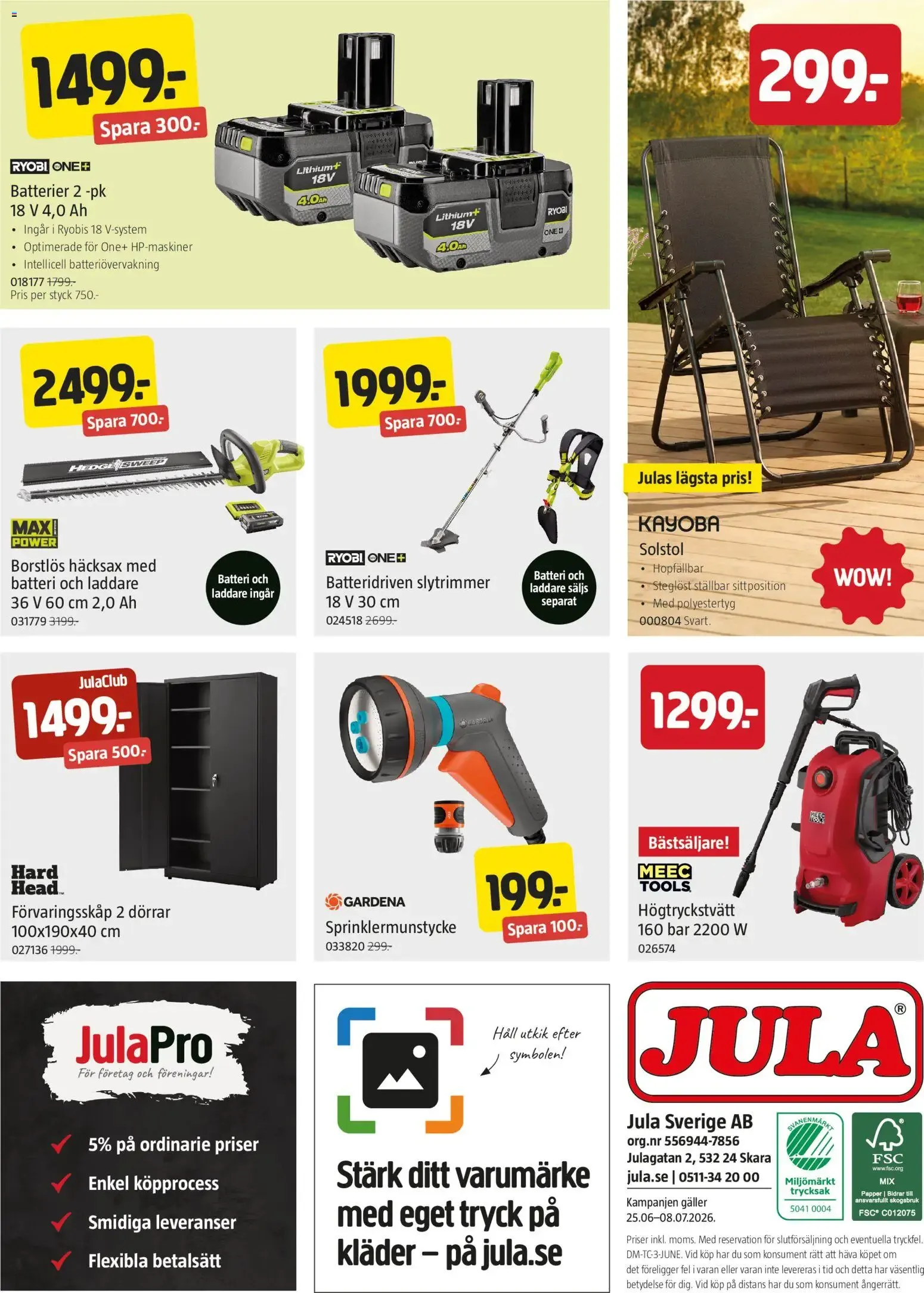 Jula erbjudanden från 25/06/2026 - 08/07/2026 > Reklamblad nuvarande rabatter från 25 juni till 8 juli 2026 - Reklamblad sidor 8