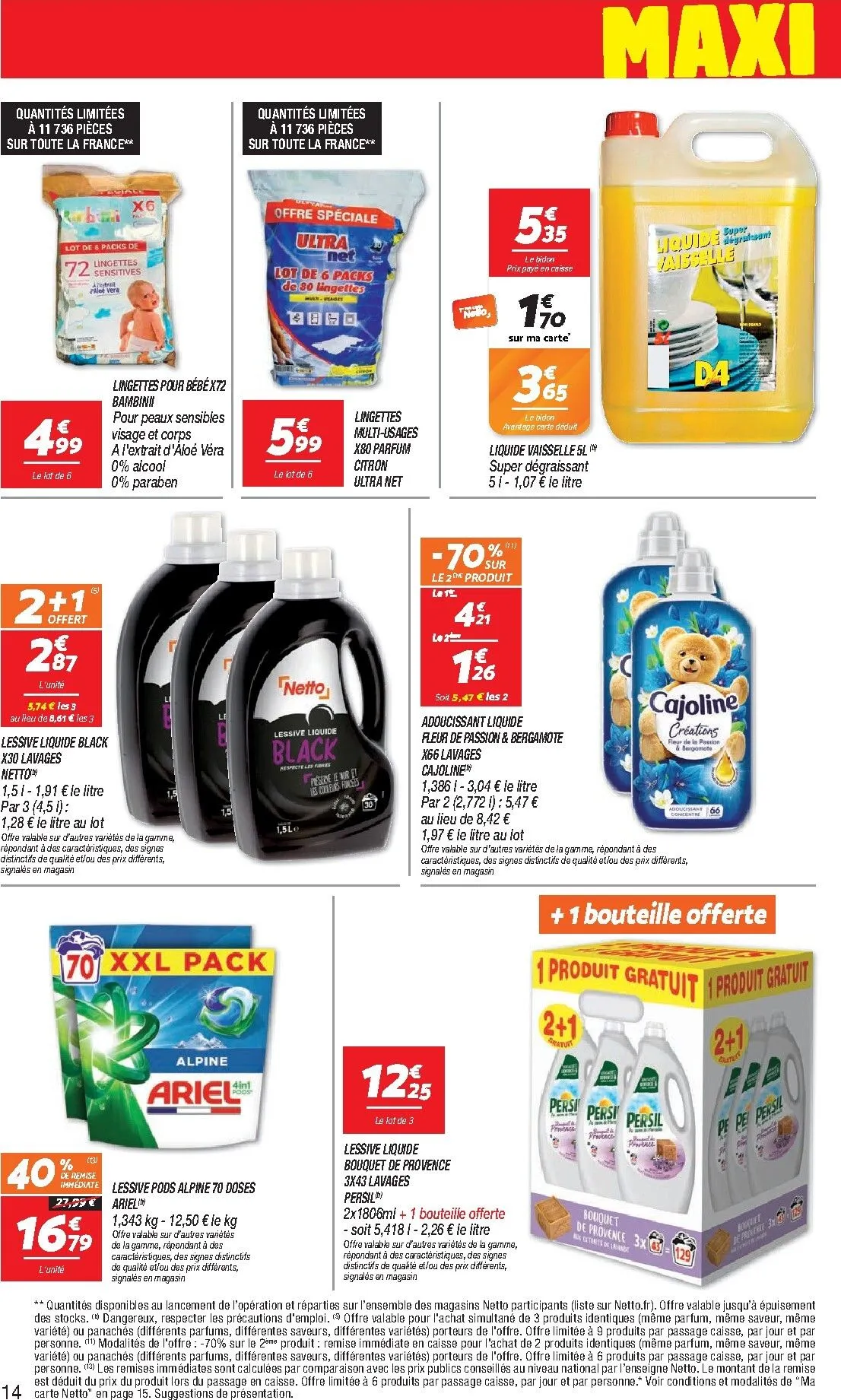 Flyer Netto - Maxi Volumes pour la semaine prochaine du du mardi 27/10/2026 au du lundi 09/11/2026 du 27 octobre au 9 novembre 2026 - Catalogue page 14
