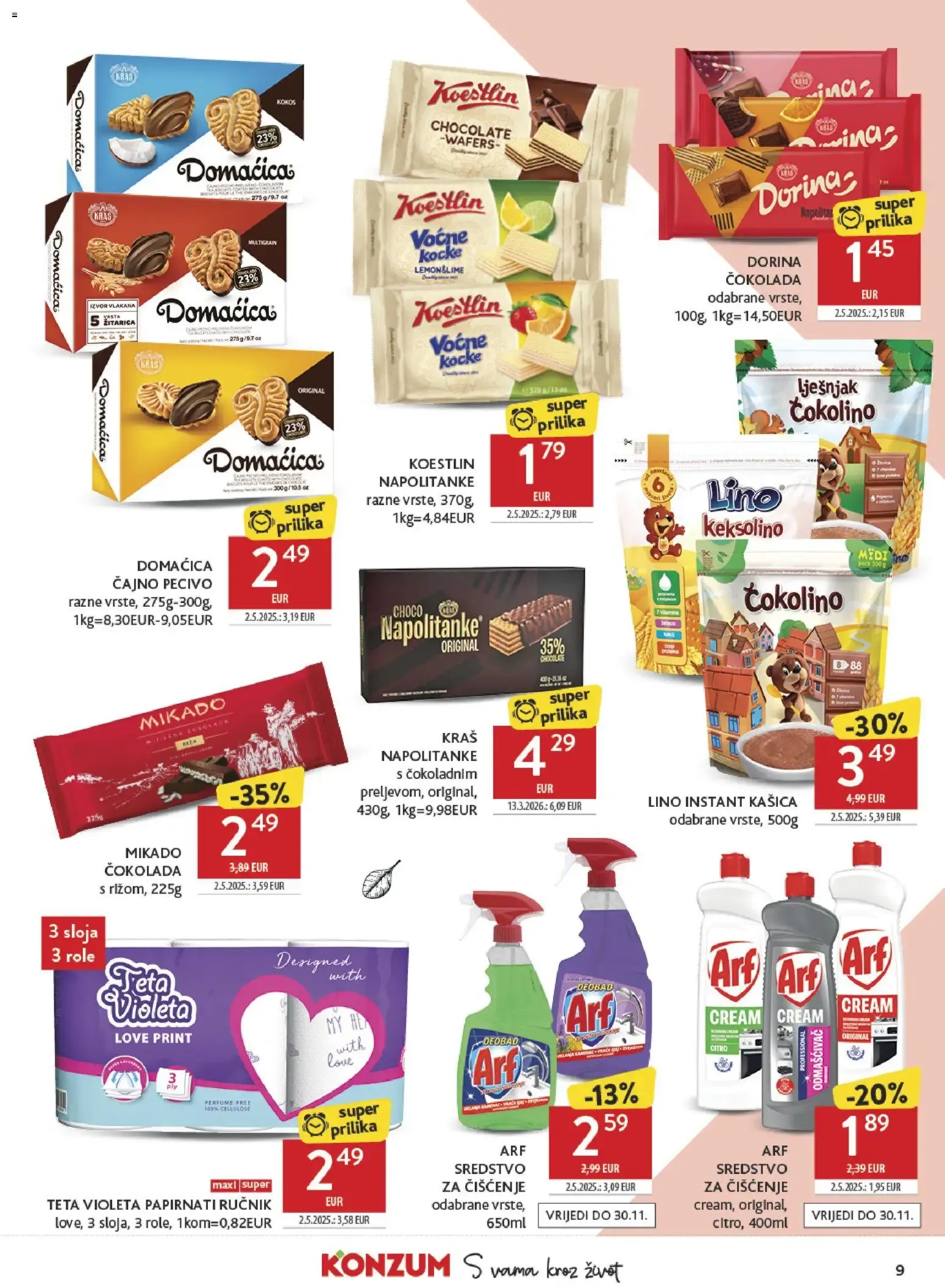 Katalog Konzum Katalog 41/2026 od 7. listopada do 13. listopada 2026. - Pregled Stranica 9
