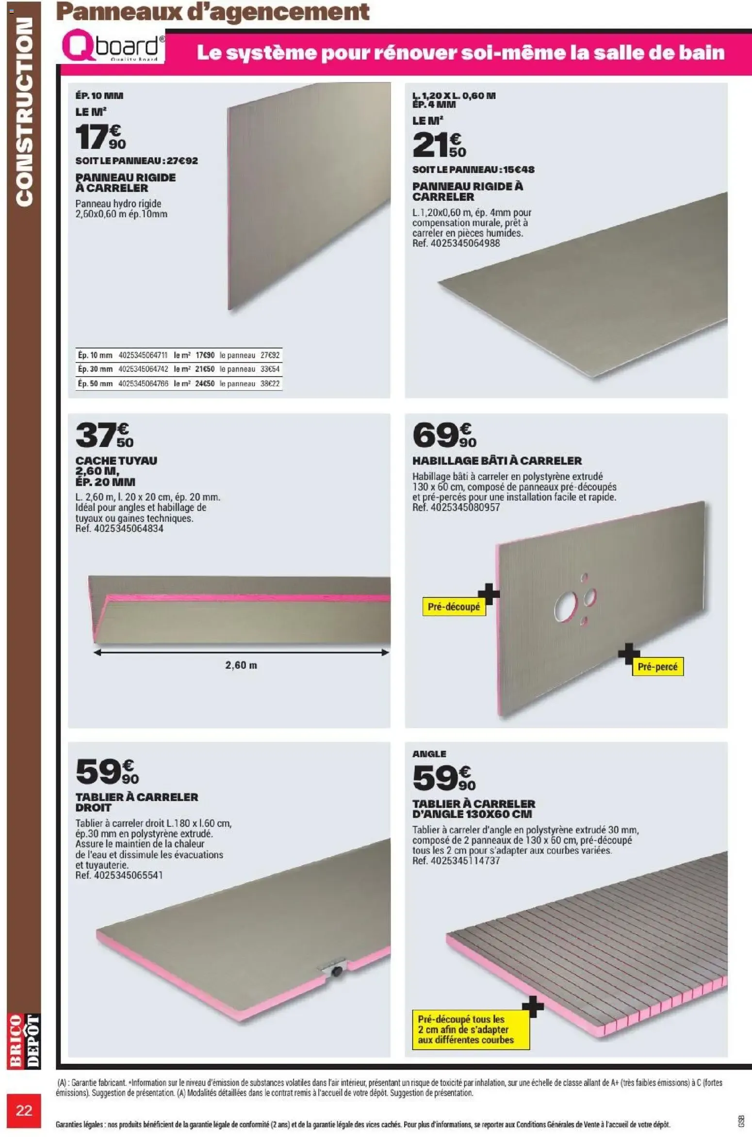 L'OFFICIEL DU BRICOLAGE - Automne du 17 septembre au 1 octobre 2026 - Catalogue page 22