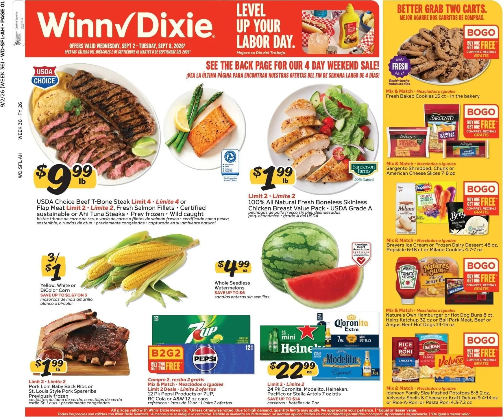 Current Winn-Dixie leaflet valid from Wednesday 09/02/2026 to Tuesday 09/08/2026