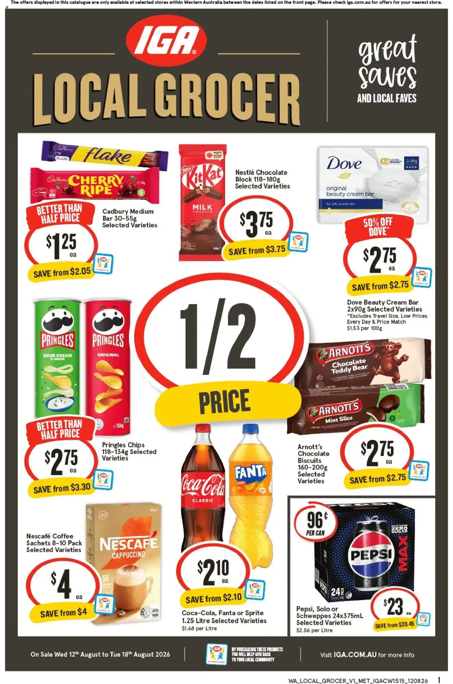 IGA LOCAL GROCER - Catalogue valid from 12 August to 18 August 2026 - page 1