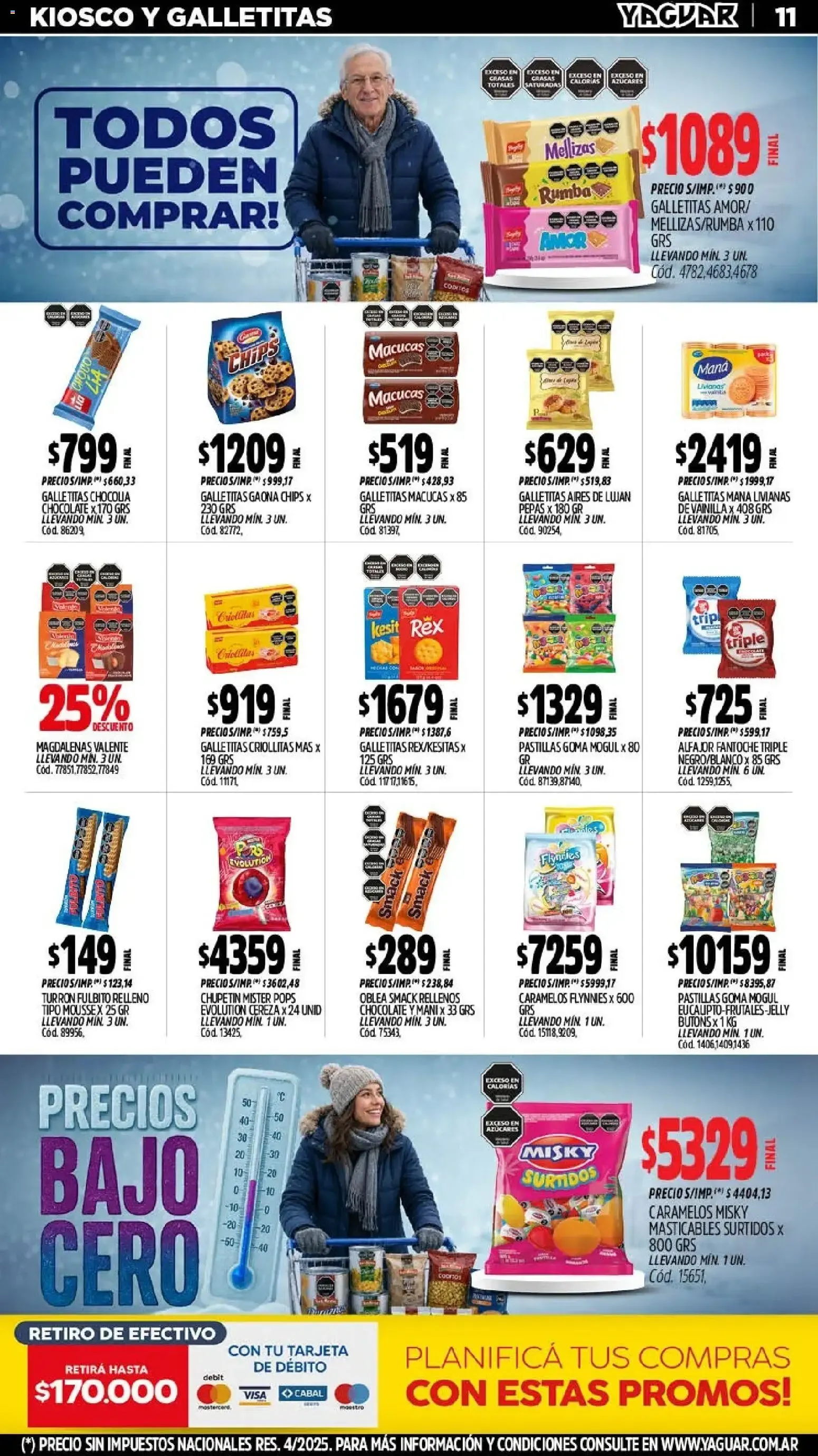 Ofertas de Mayorista Yaguar - Precios Bajo Cero 27 de julio al 2 de agosto 2026 - Página 12 del catálogo