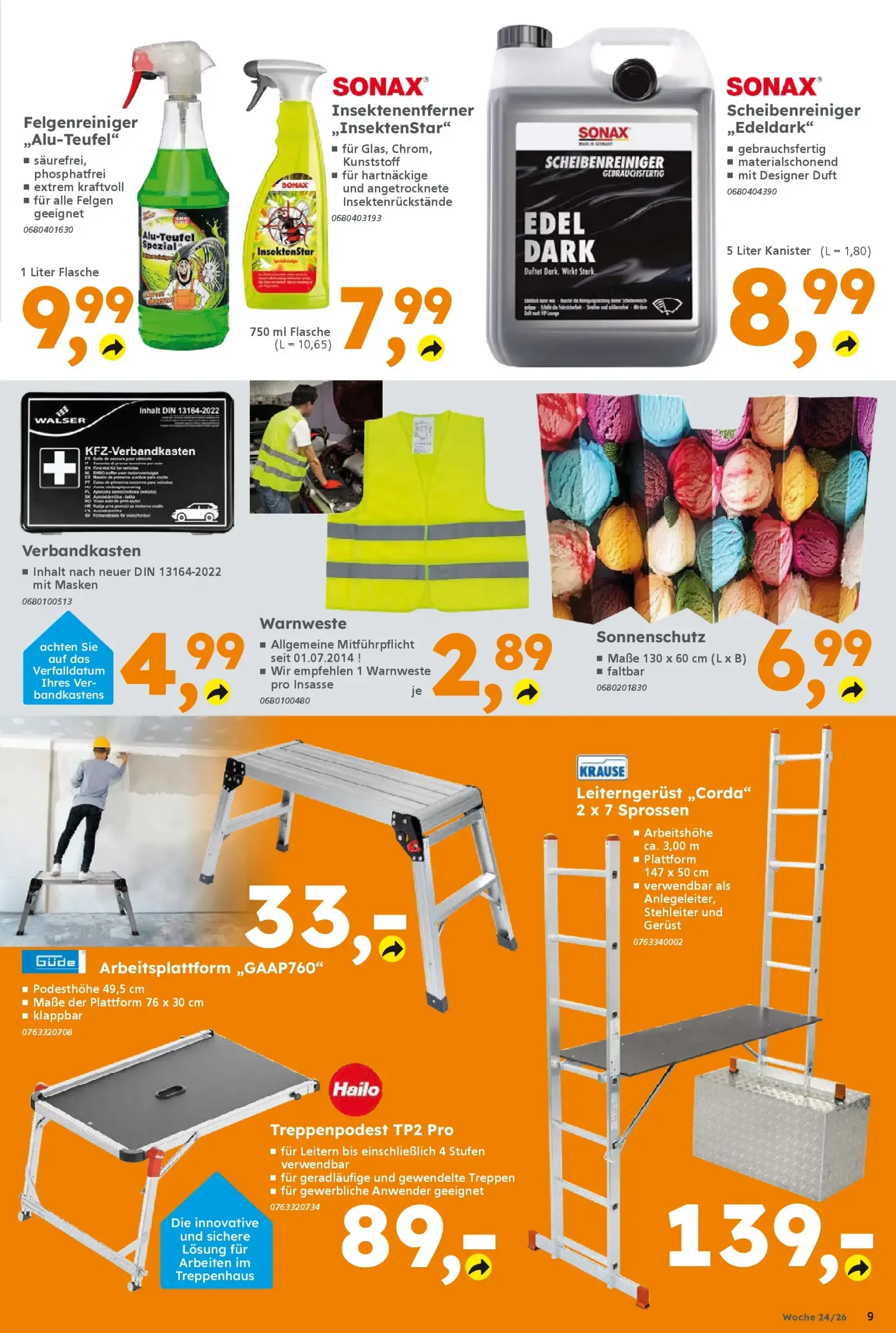 Globus Baumarkt Prospekt – von Sonntag 07.06.2026 bis Samstag 13.06.2026 von 8. Juni bis 13. Juni 2026 - Prospekt seite 9