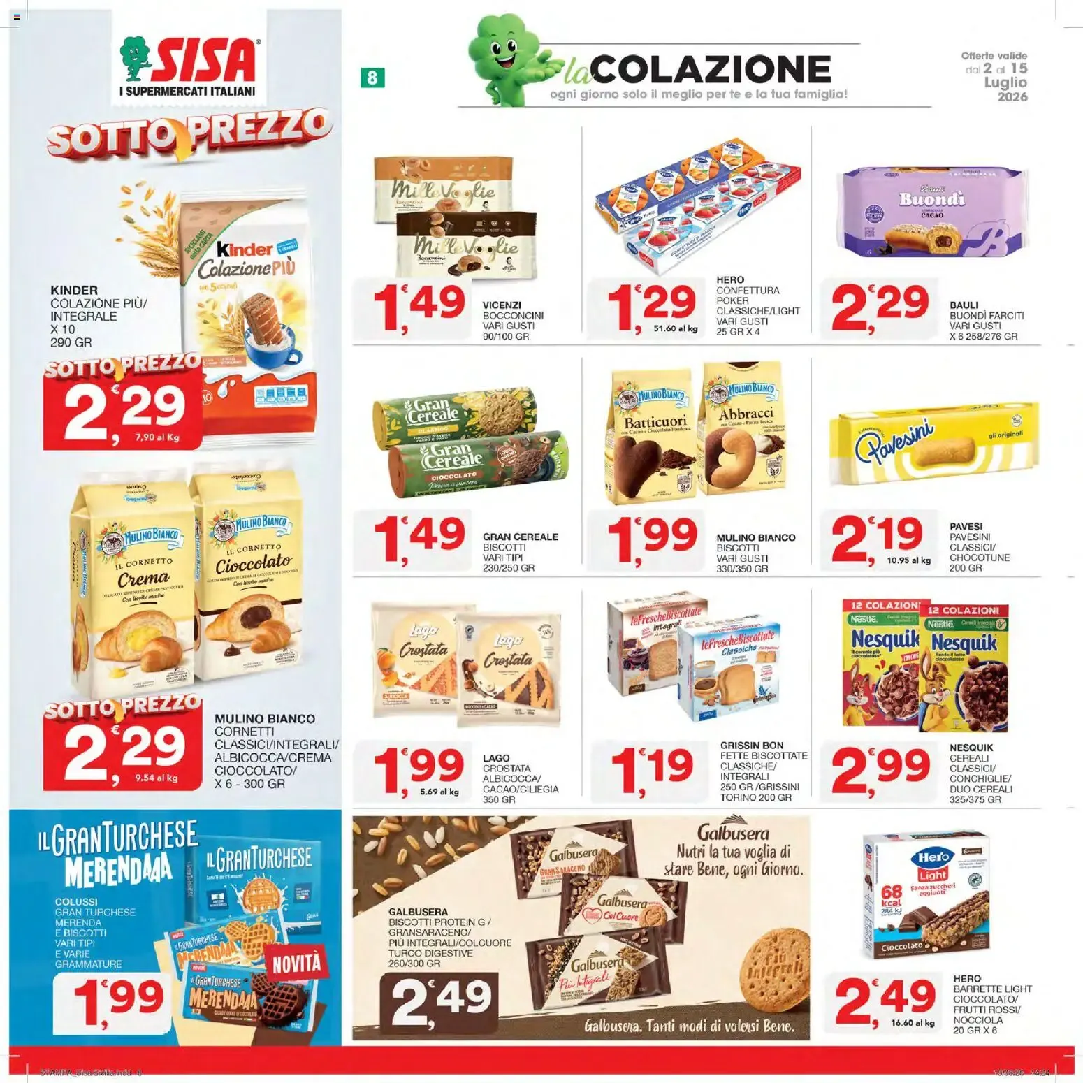 SISA Sotto Prezzo da 2 luglio a 15 luglio di 2026 - Pagina del volantino 8