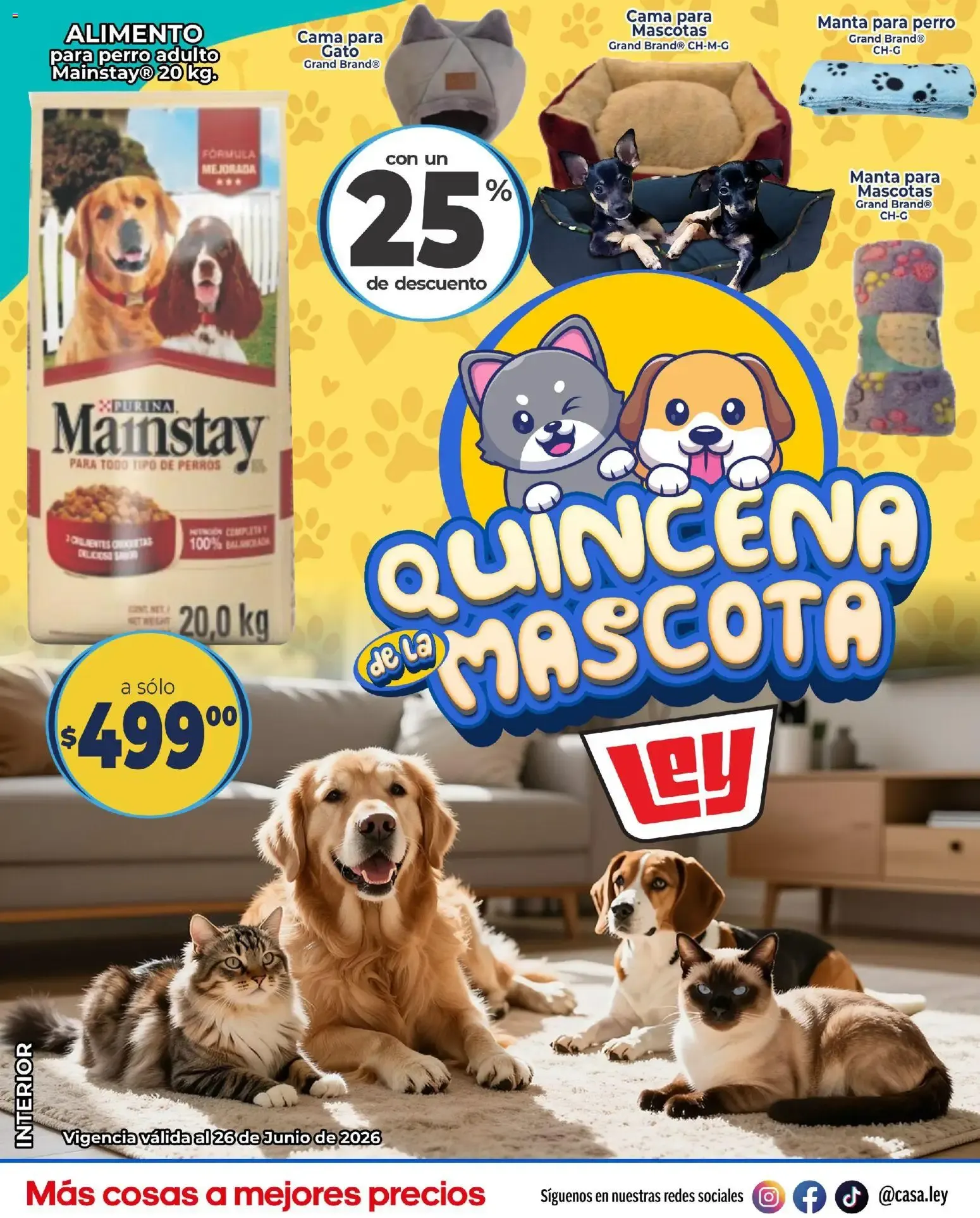 Catálogo de Quincena de la Mascota - Casa Ley 19 de junio al 26 de junio 2026 - Pagina 1