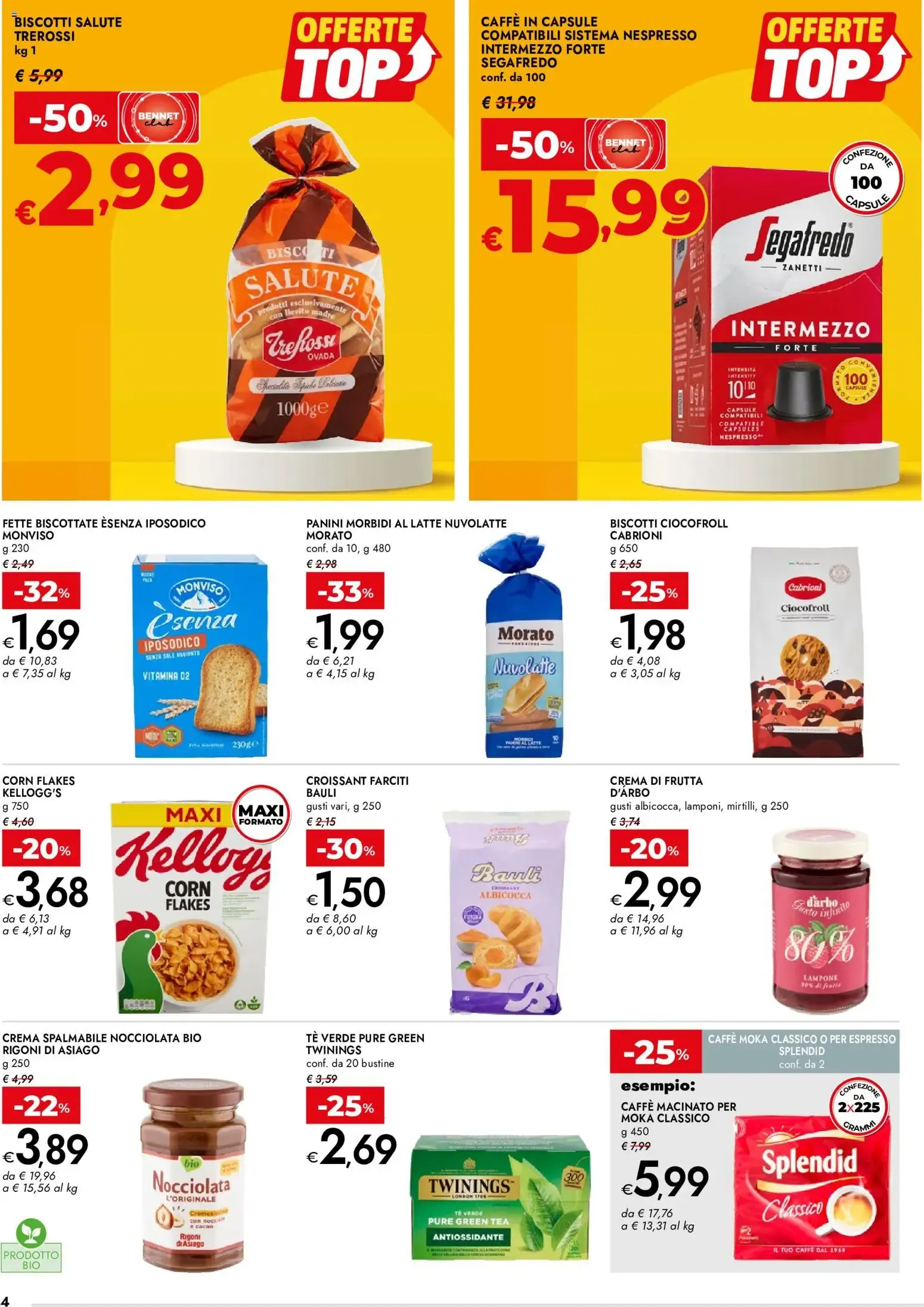 Nuovo bennet volantino Offerte Top dal 25/06/2026 > offerte anteprima 🛍️ da 25 giugno a 8 luglio di 2026 - Pagina del volantino 4