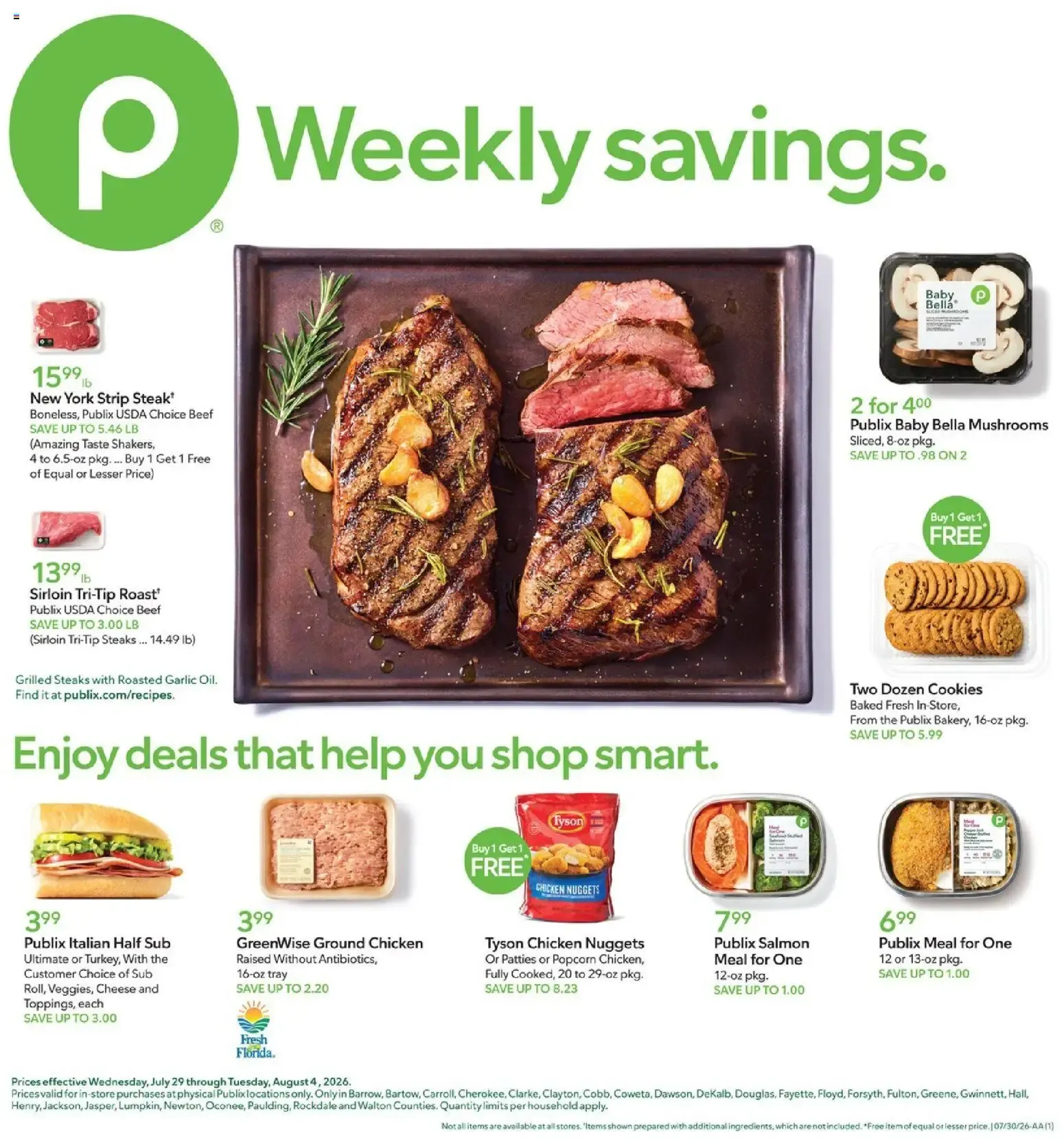 Weekly ad Publix Weekly savings from July 29 to August 4 2026 - Page 1