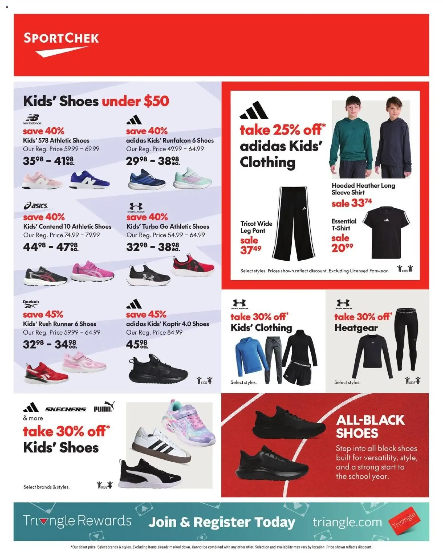 Back to School Big Chek event from August 20 to September 9 2026 - flyer page 2
