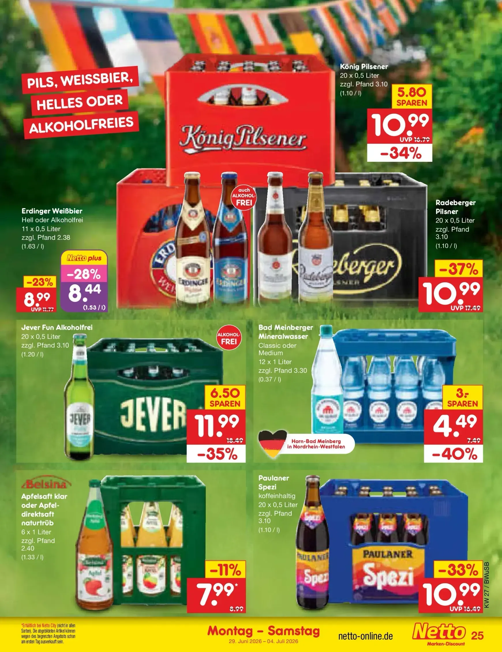 Netto Marken Discount - Sonderangebote Prospekt – von Montag 29.06.2026 bis Samstag 04.07.2026 von 29. Juni bis 4. Juli 2026 - Prospekt seite 38