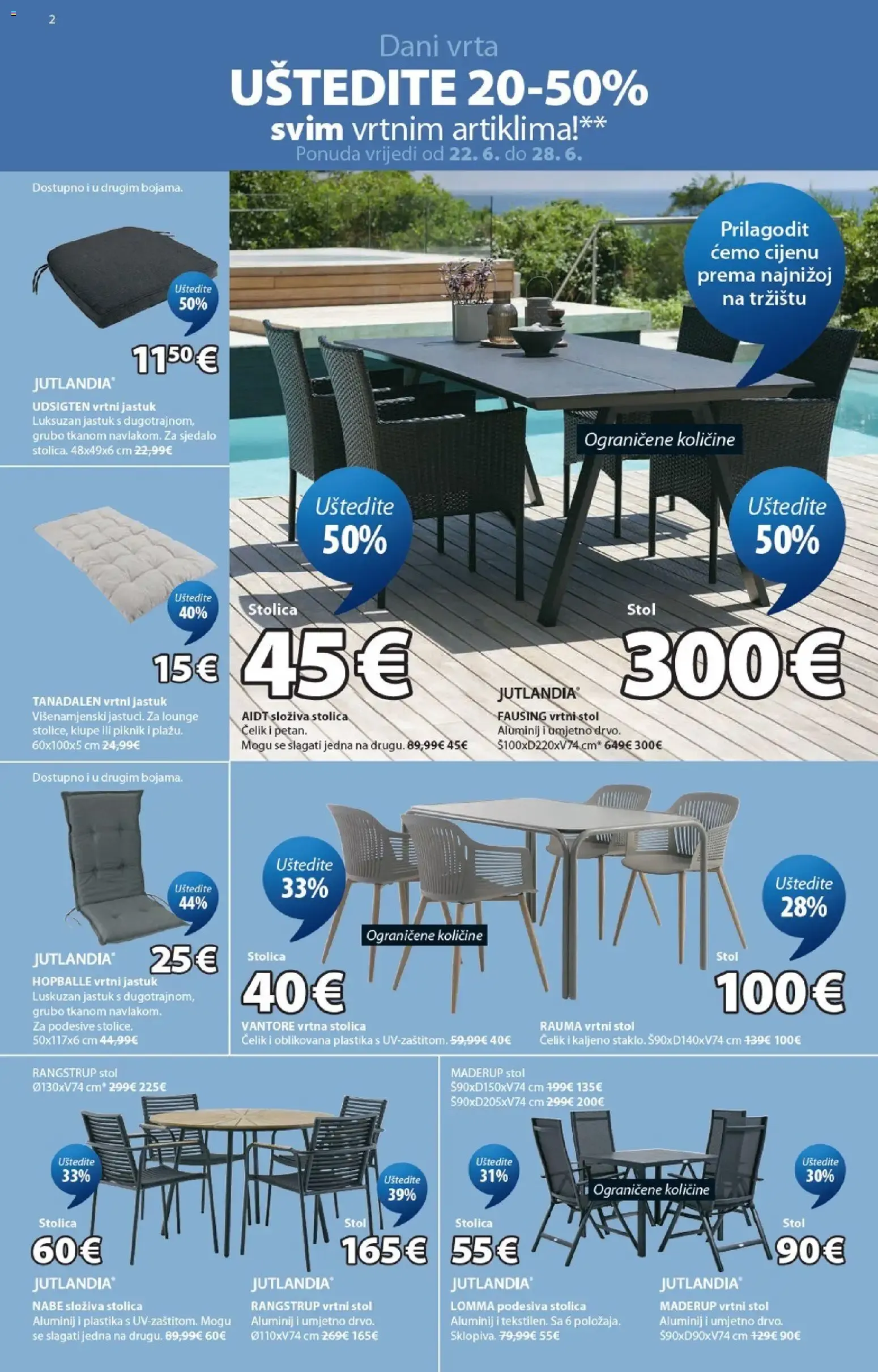 Katalog JYSK Katalog novi od 22.06.2026 na listanje > letak digitalni od 22. lipnja do 28. srpnja 2026. - Pregled Stranica 2