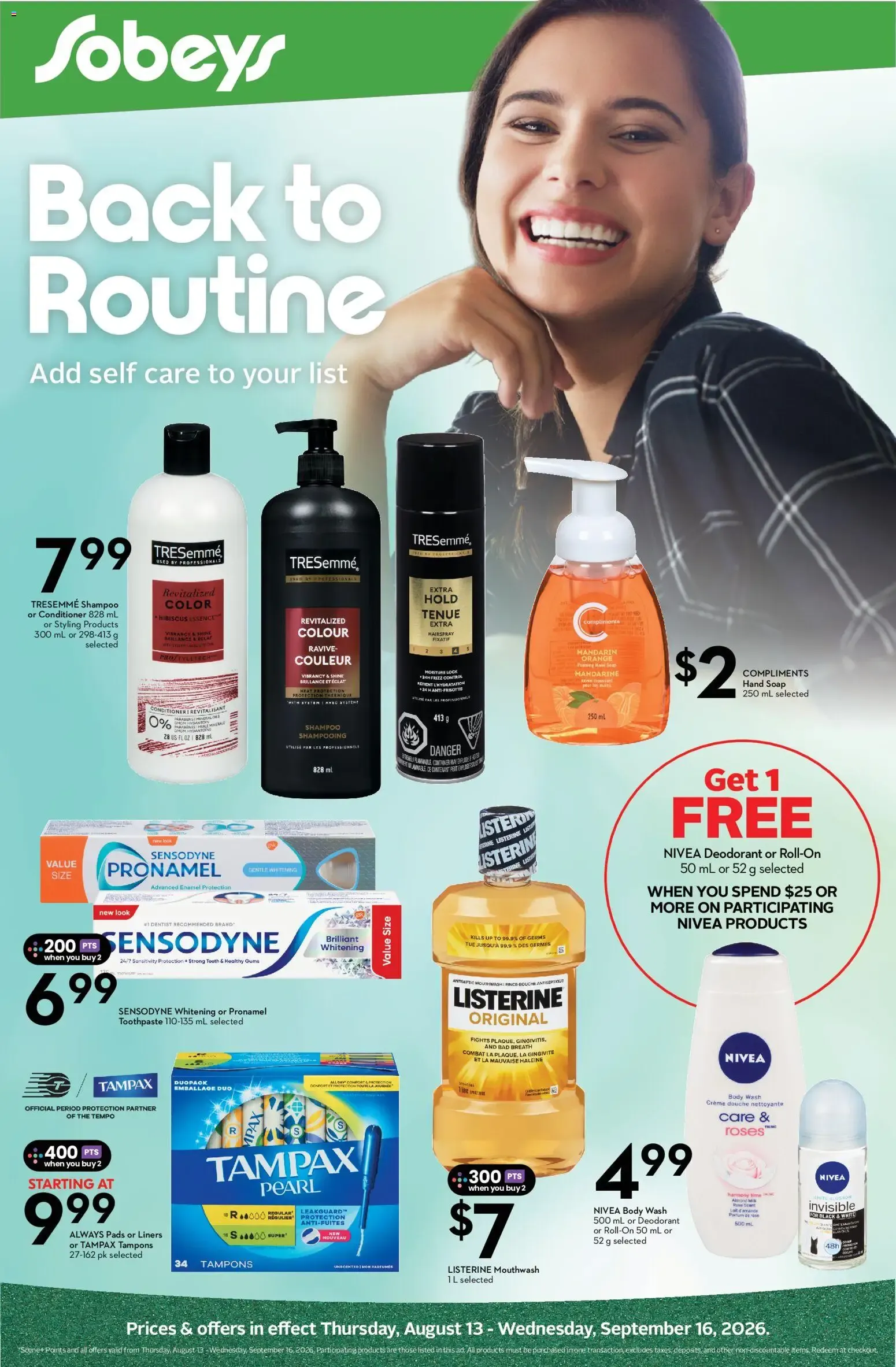 Sobeys - Health & Beauty from Aug 13, 2026 > weekly specials & deals