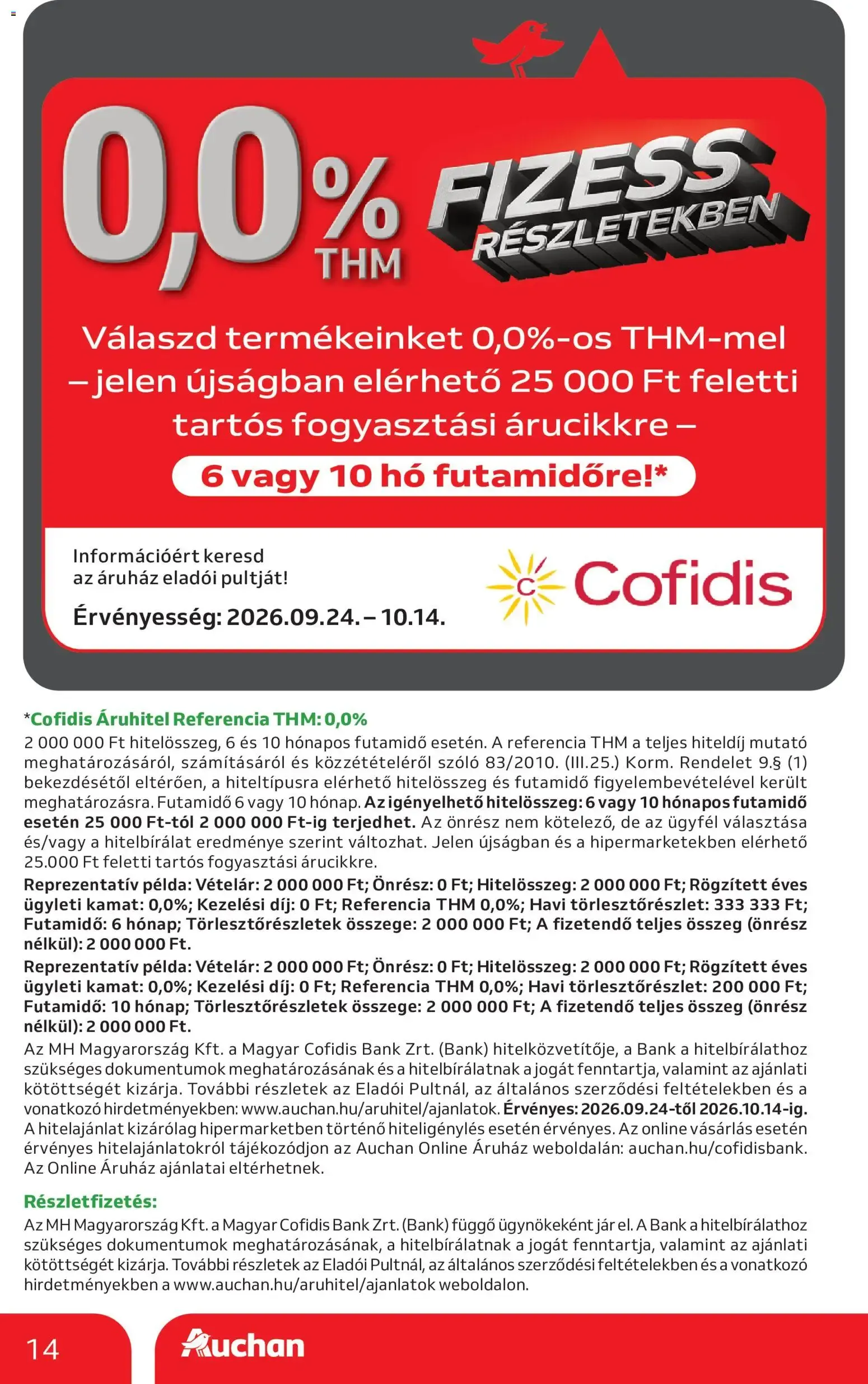 Katalógus Auchan Hipermarket: Spórolj makulátlan ajánlatokkal! szeptember 24.-tól október 14.-ig 2026. - Oldal 14