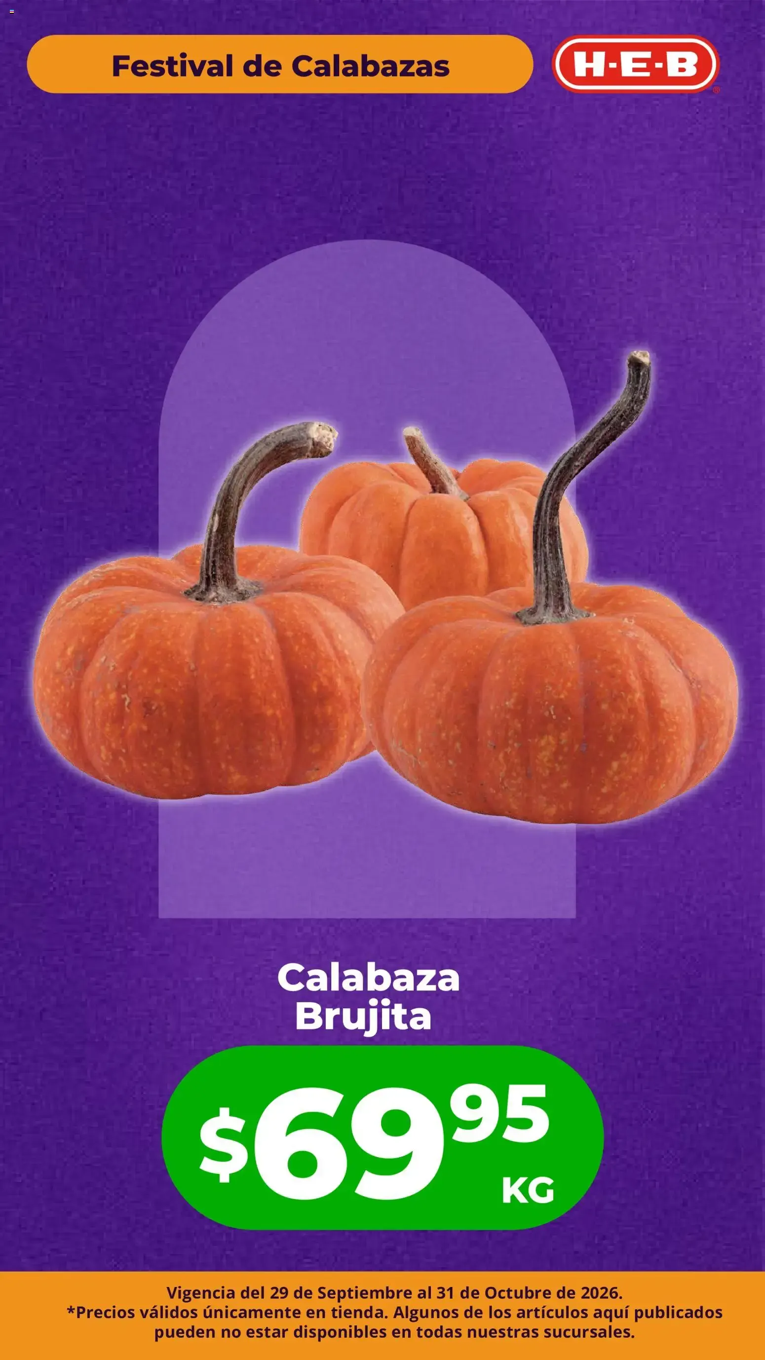 Catálogo de H-E-B folleto Festival de las Calabazas (29/09/2026 - 31/10/2026) - catálogo en línea 29 de septiembre al 31 de octubre 2026 - Pagina 3