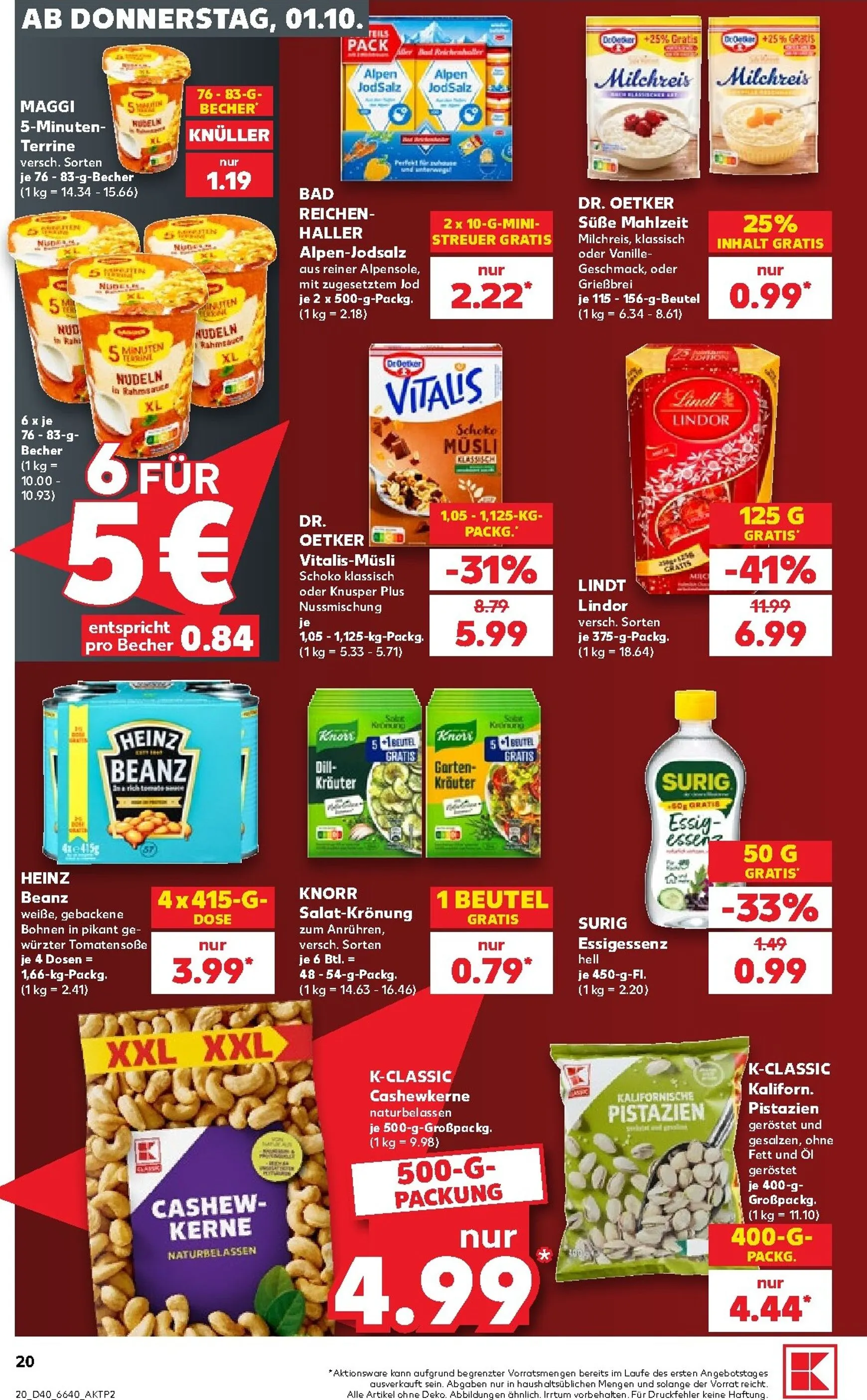 Neuer Kaufland Prospekt – von Donnerstag 01.10.2026 bis Mittwoch 07.10.2026 von 1. Oktober bis 7. Oktober 2026 - Prospekt seite 21