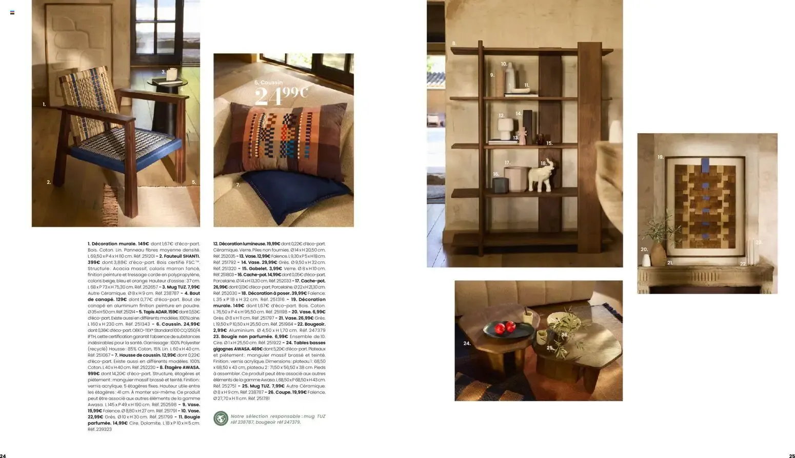 Maisons du Monde - Itinéraire Estival Collection Printemps - Été 2026 du 16 février au 1 septembre 2026 - Catalogue page 13