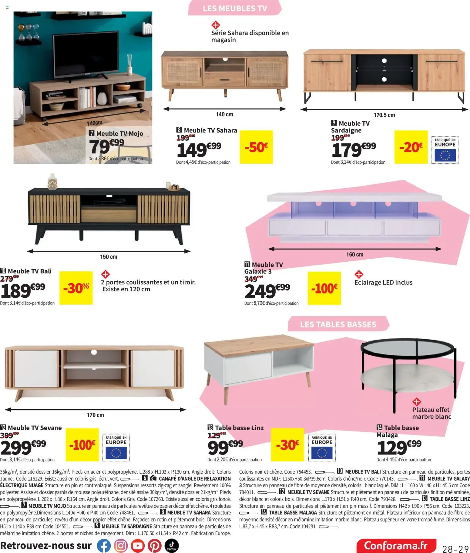 Conforama catalogue à partir du 09/06/2026 - promo en ligne du 9 juin au 6 juillet 2026 - Catalogue page 29