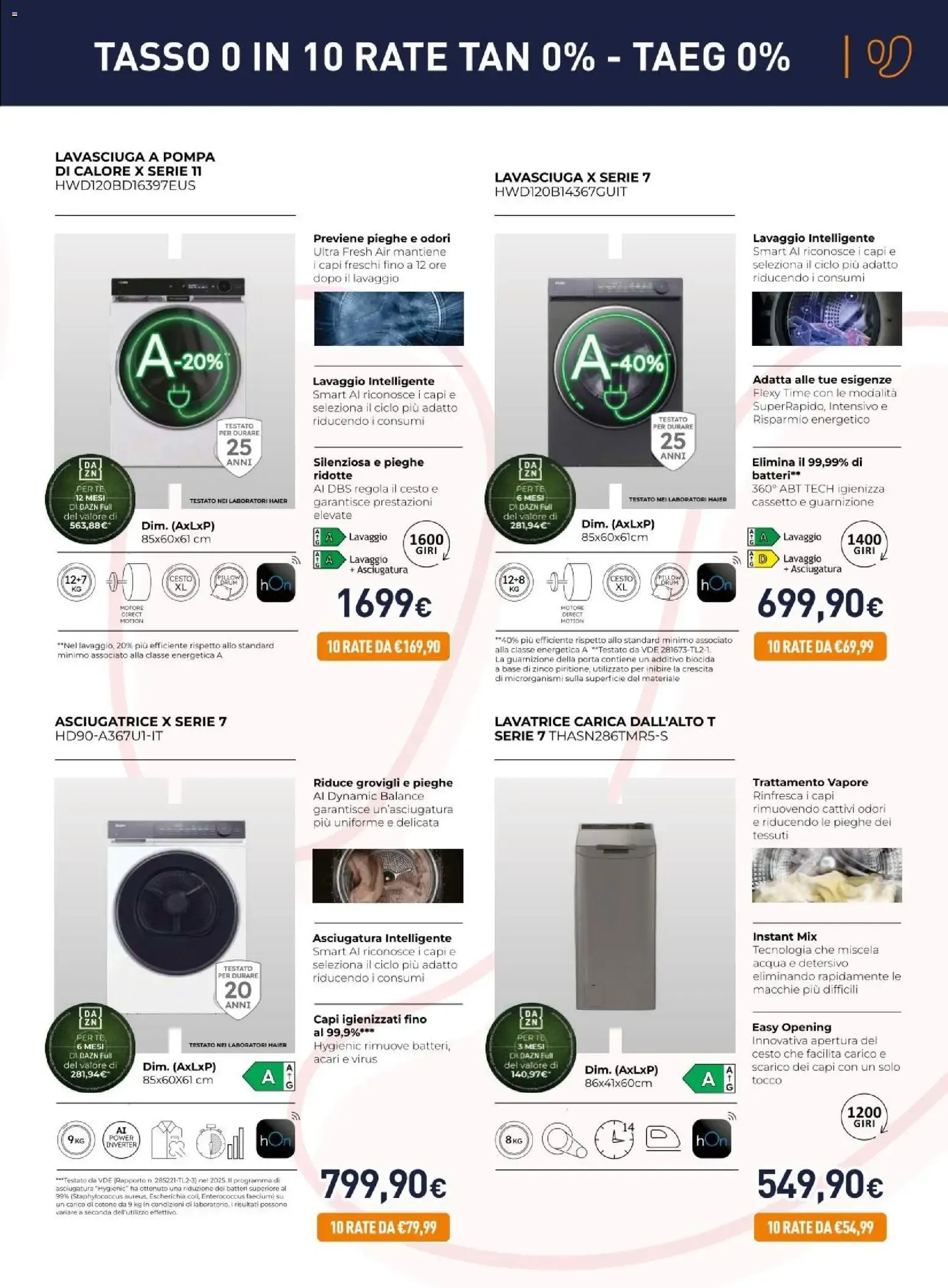Nuovo Unieuro volantino Haier dal 21/08/2026 > offerte anteprima 🛍️ da 21 agosto a 6 settembre di 2026 - Pagina del volantino 7