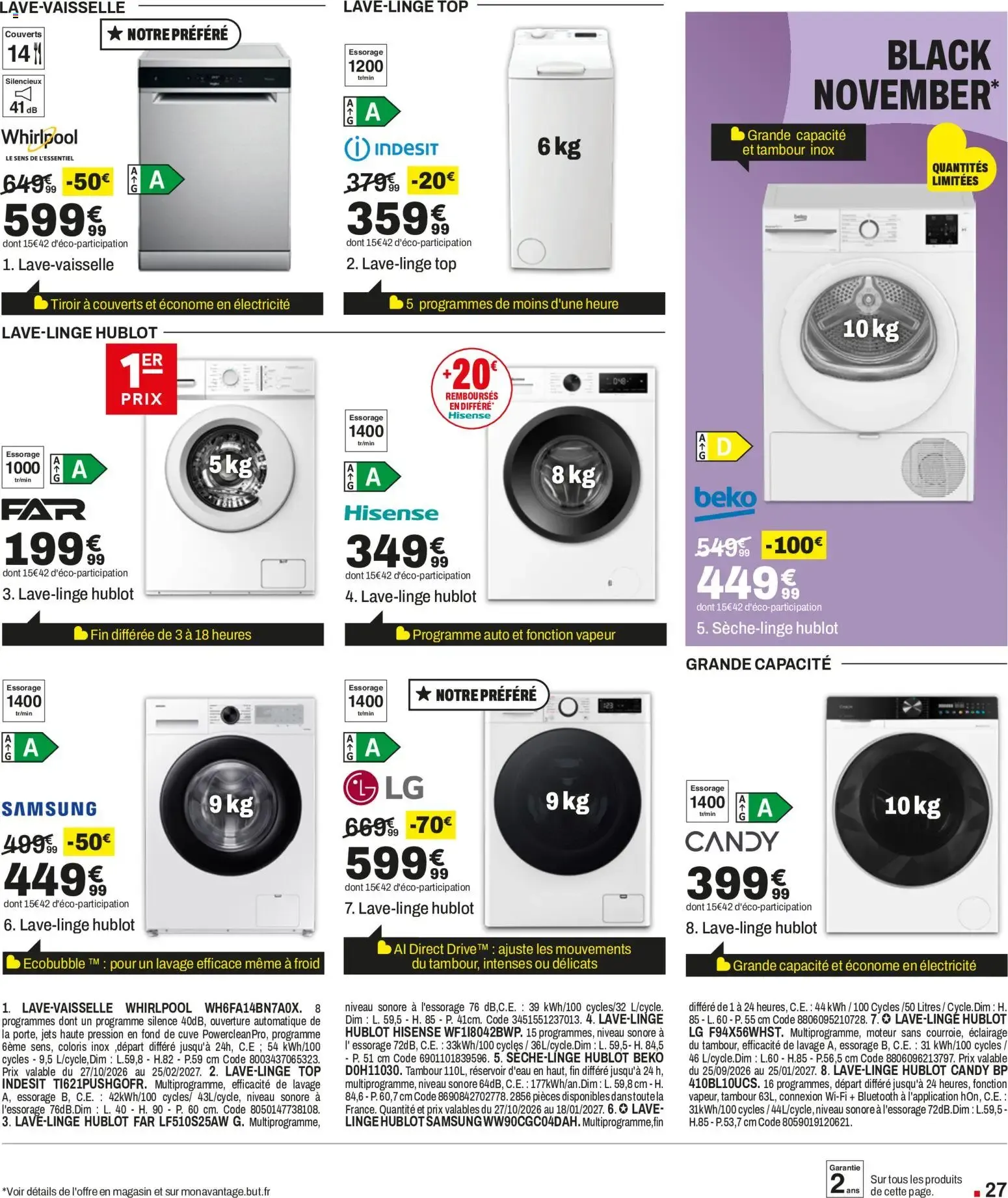 BUT Black November du 27 octobre au 4 janvier 2027 - Catalogue page 27