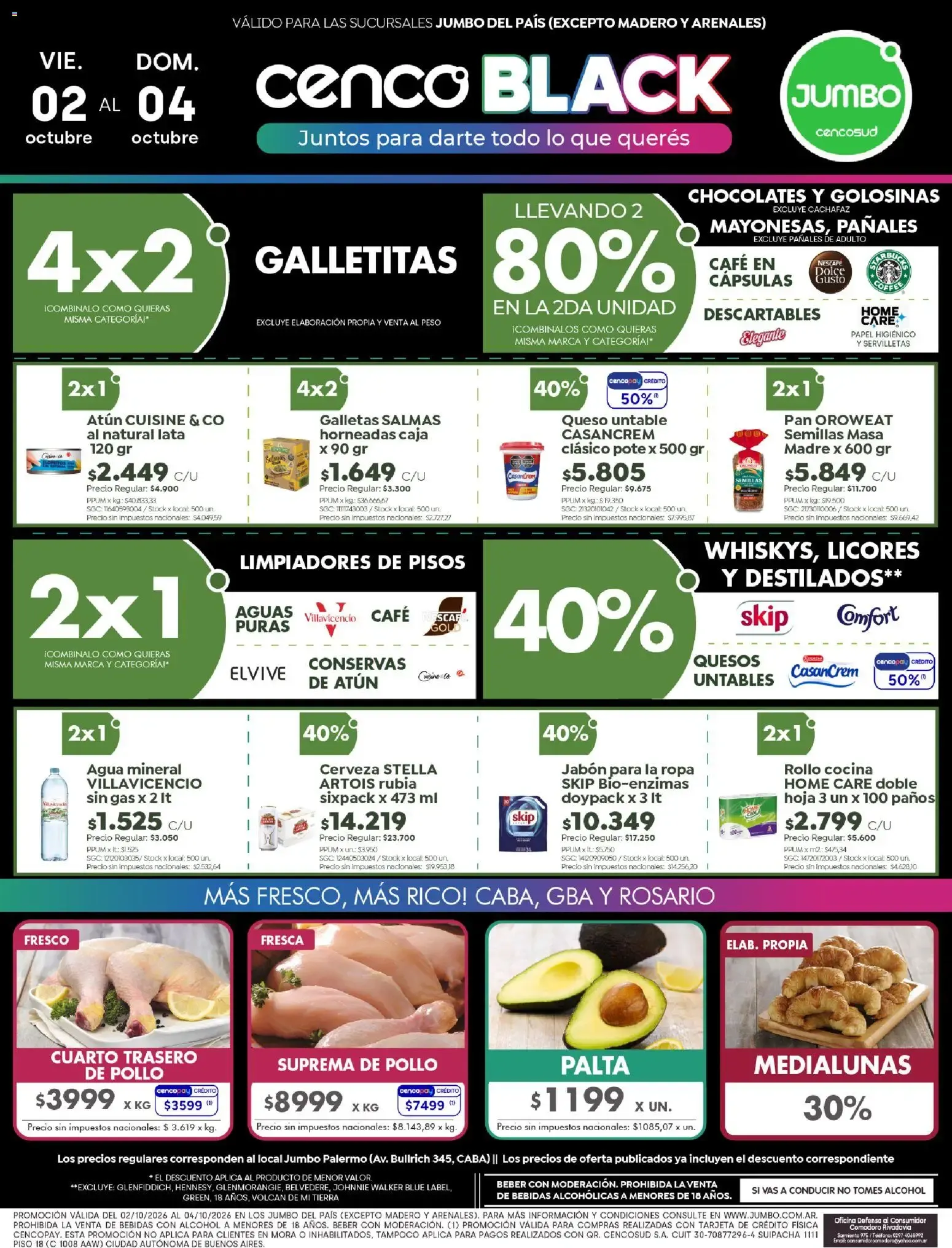 Jumbo ofertas del 02/10/2026 - 04/10/2026