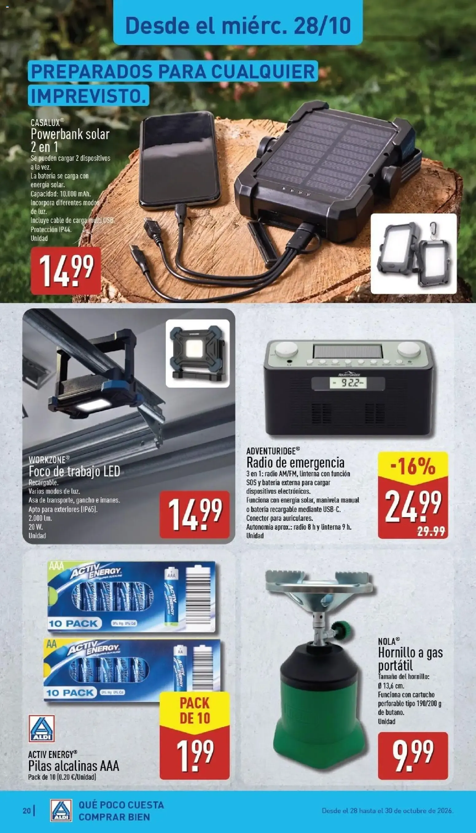 Catálogo de Aldi folleto Península del 26/10/2026 | Catálogo 26 de octubre al 1 de noviembre 2026 - Página 20