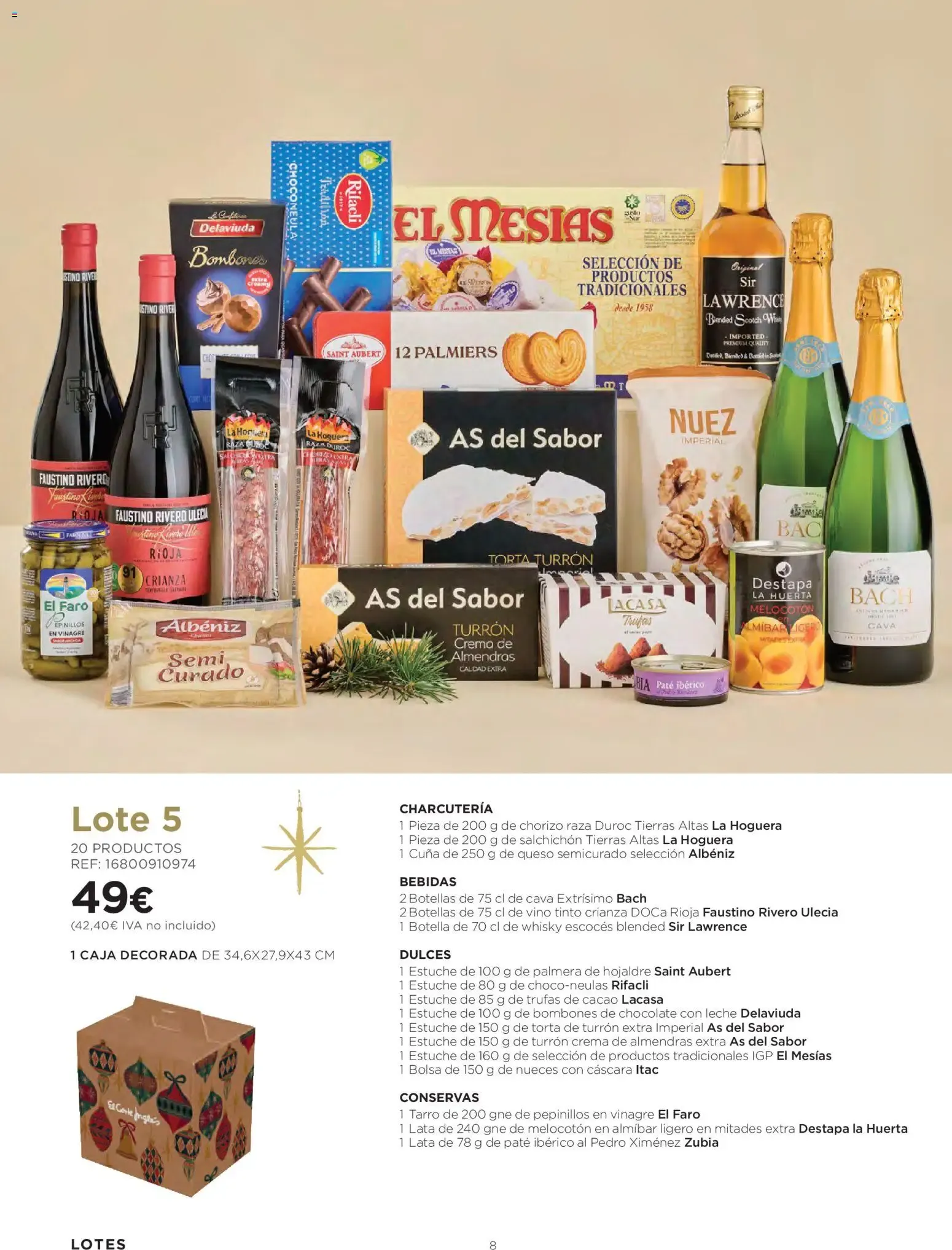 Catálogo de El Corte Inglés Cestas Navidad 2026 08/10/2026 │Catálogo 8 de octubre al 5 de enero 2027 - Página 8