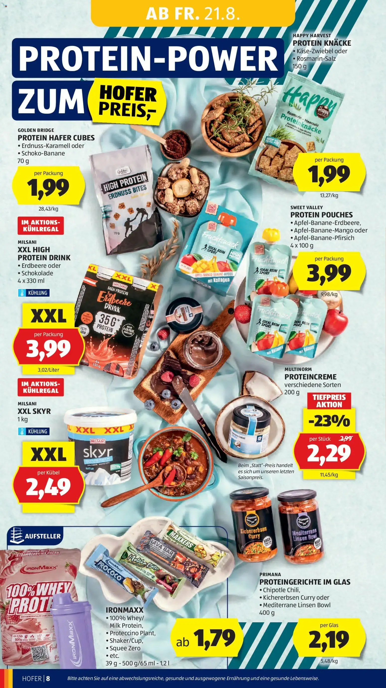 Hofer Flugblatt ab 21.08.2026 - Angebote, Aktionen von 21. August bis 27. August 2026 - Flugblätt seite  18