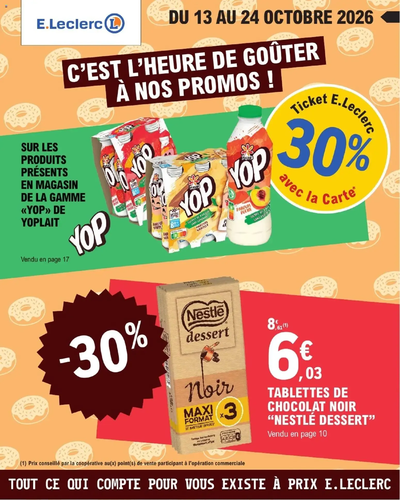 Catalogue E.Leclerc du 13/10/2026 | Nouveau promo prospectus du 13 octobre au 24 octobre 2026 - Catalogue page 1