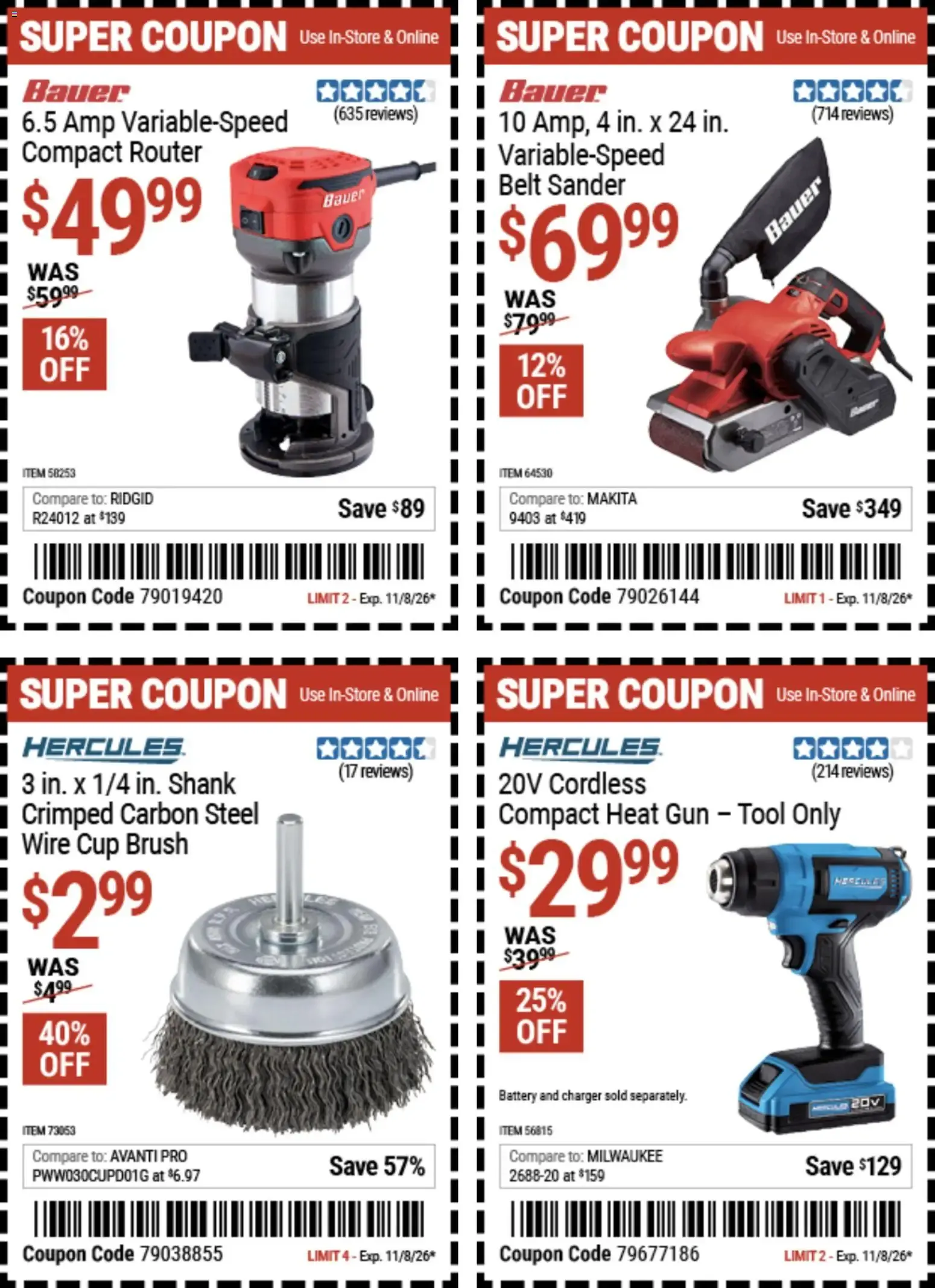 Weekly ad Harbor Freight Weekly Ad (10/26 - 11/08 2026) - Flyer from October 26 to November 8 2026 - Page 2