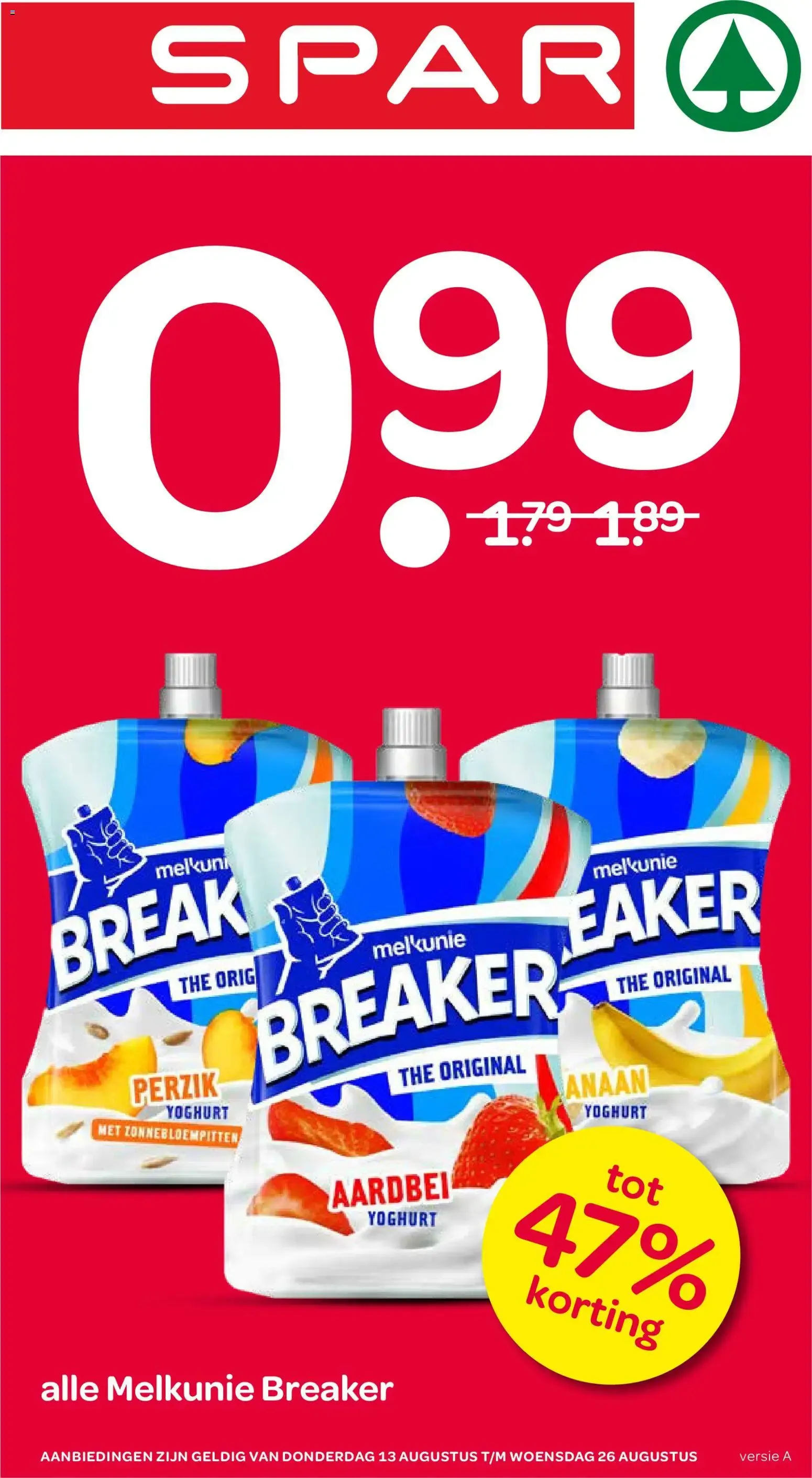 Spar: Oferta Melkunie Breaker van 13 augustus tot 26 augustus 2026 - Folder pagina 1