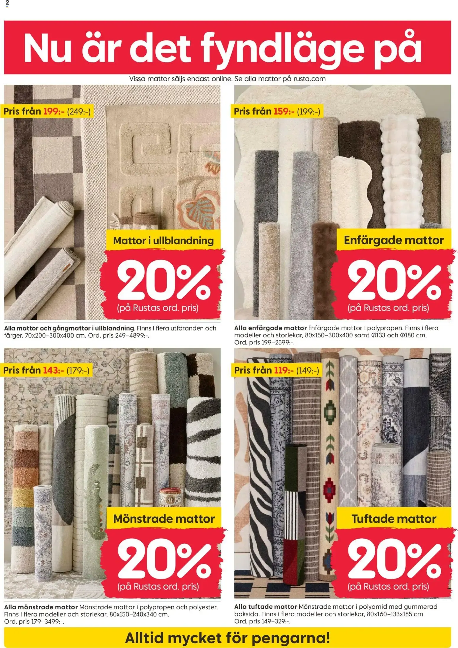 Rusta erbjudanden från 28/09/2026 - 04/10/2026 > Reklamblad nuvarande rabatter från 28 september till 4 oktober 2026 - Reklamblad sidor 2