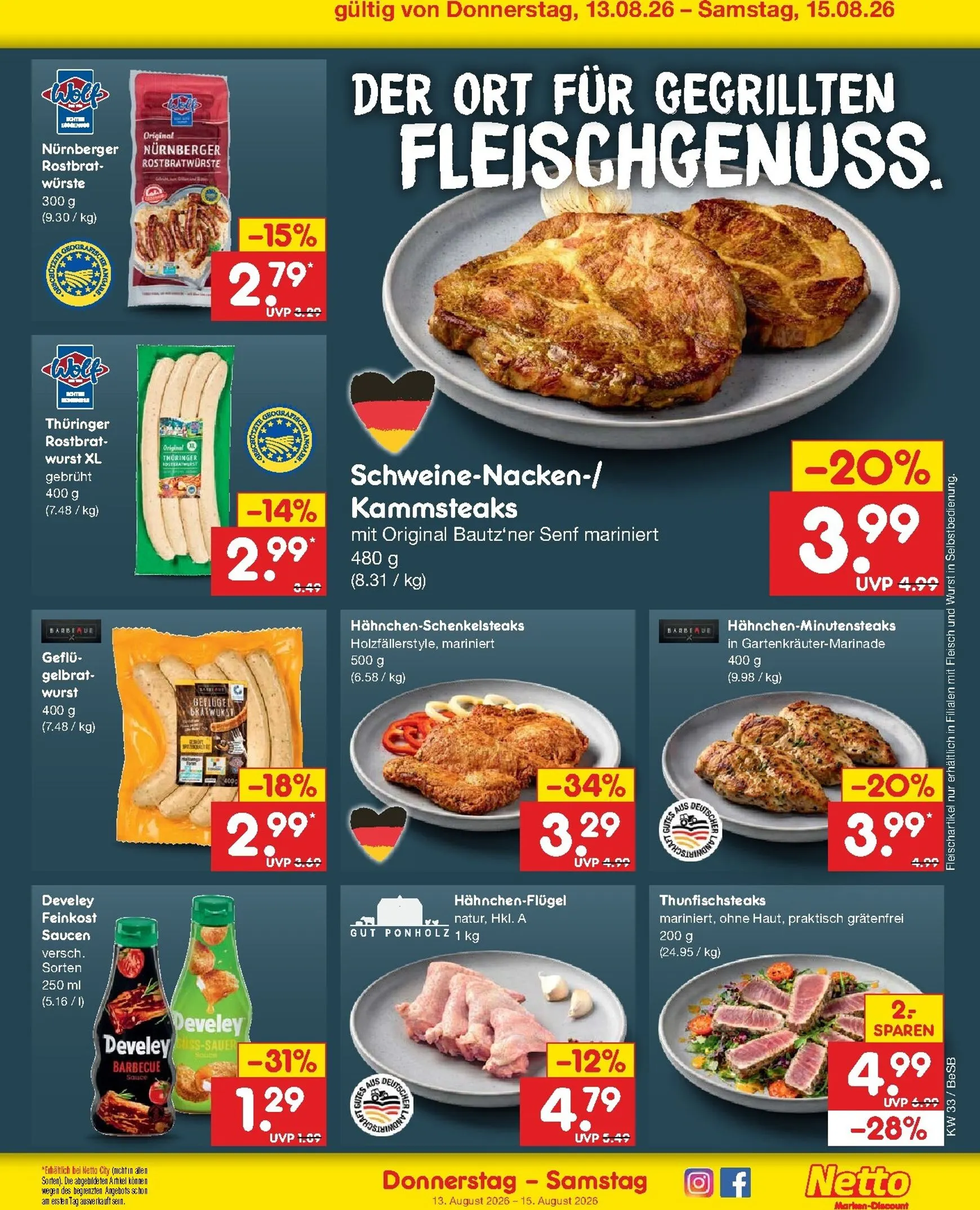 Netto Marken Discount Prospekt nächste Woche – von Montag 10.08.2026 bis Samstag 15.08.2026 von 10. August bis 15. August 2026 - Prospekt seite 56