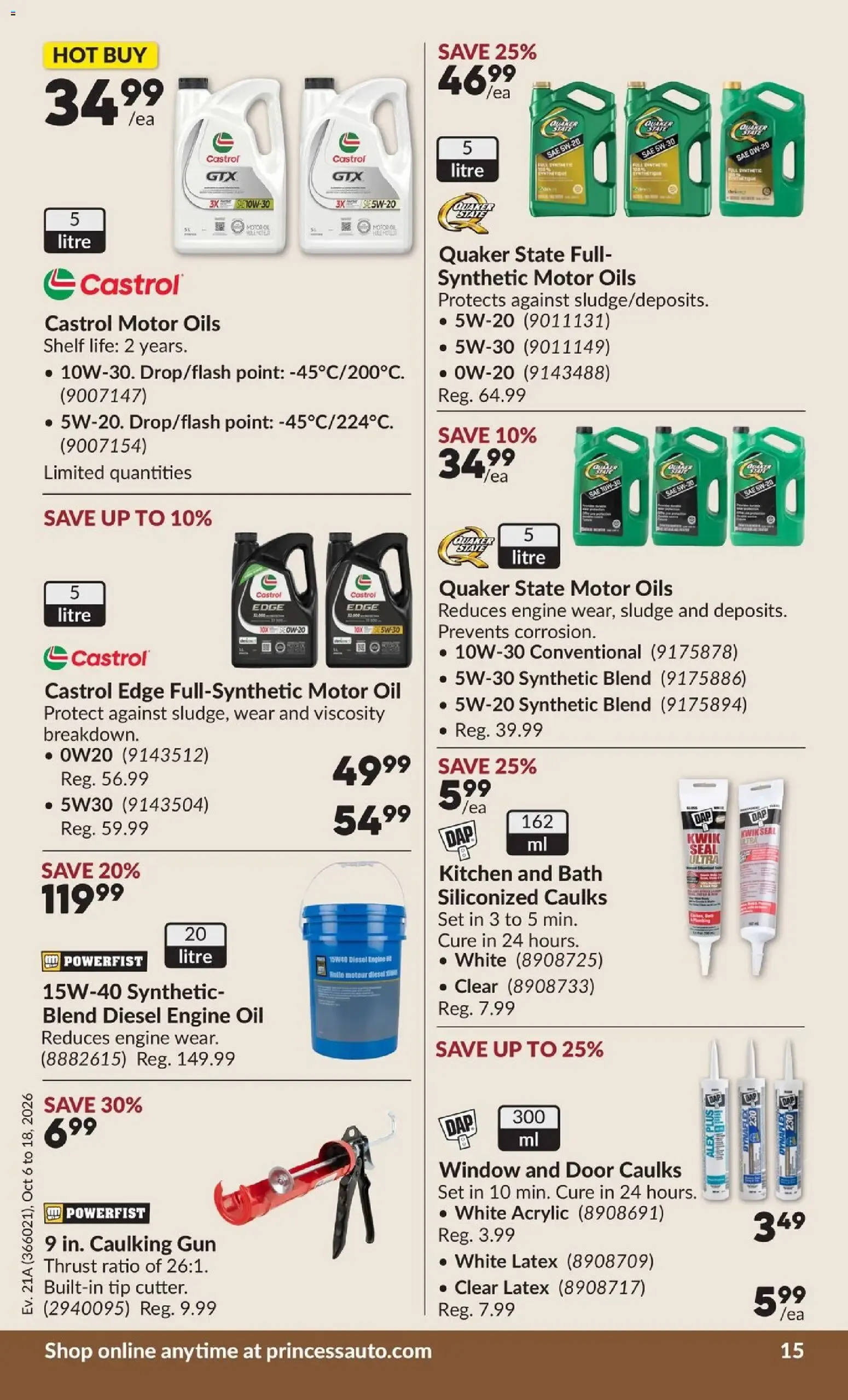 Princess Auto flyer - 2 Week Sale! from Oct 6, 2026 > weekly specials & deals from October 6 to October 18 2026 - flyer page 20