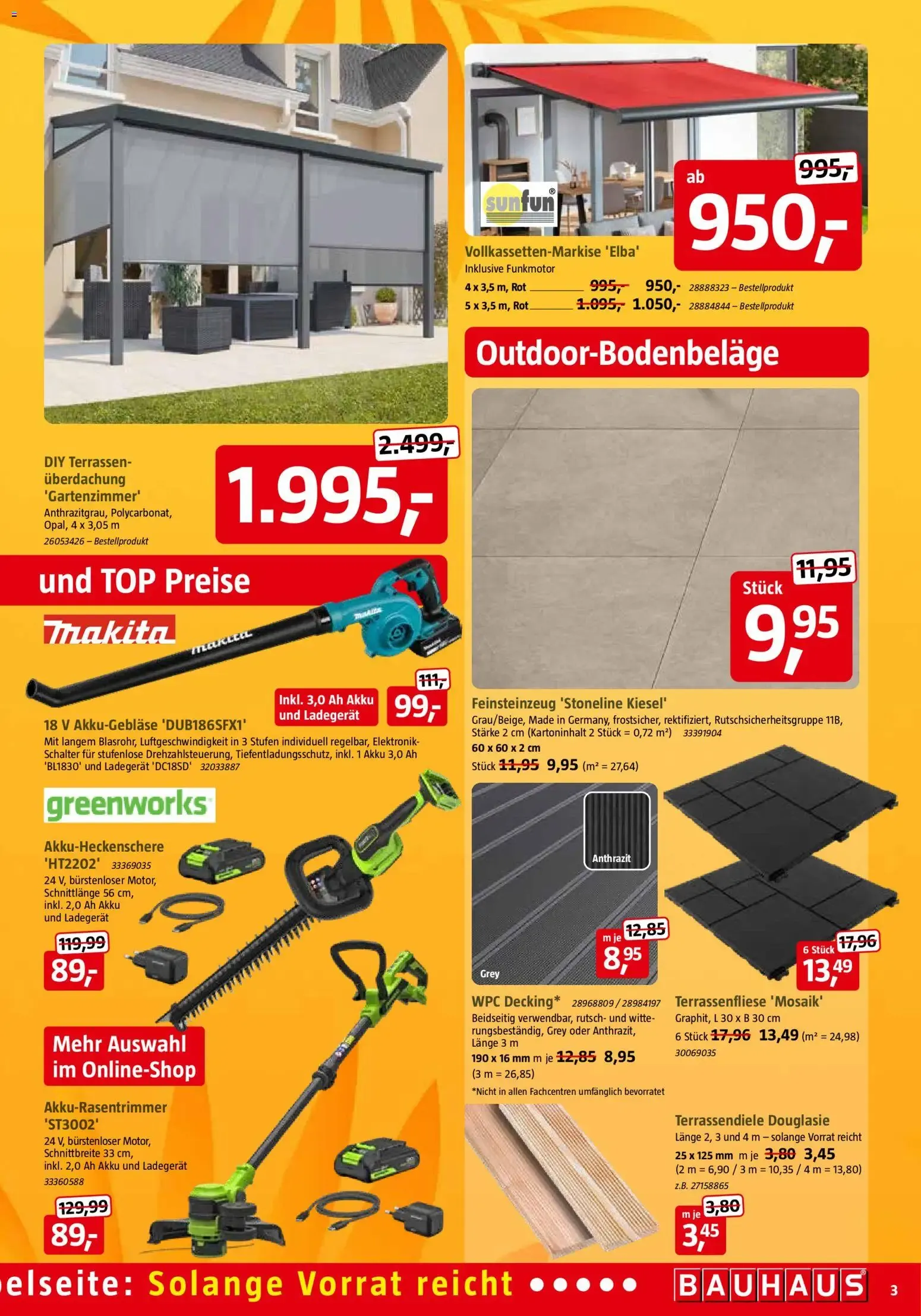 Bauhaus Summer Sale von 18. Juli bis 1. August 2026 - Prospekt seite 3