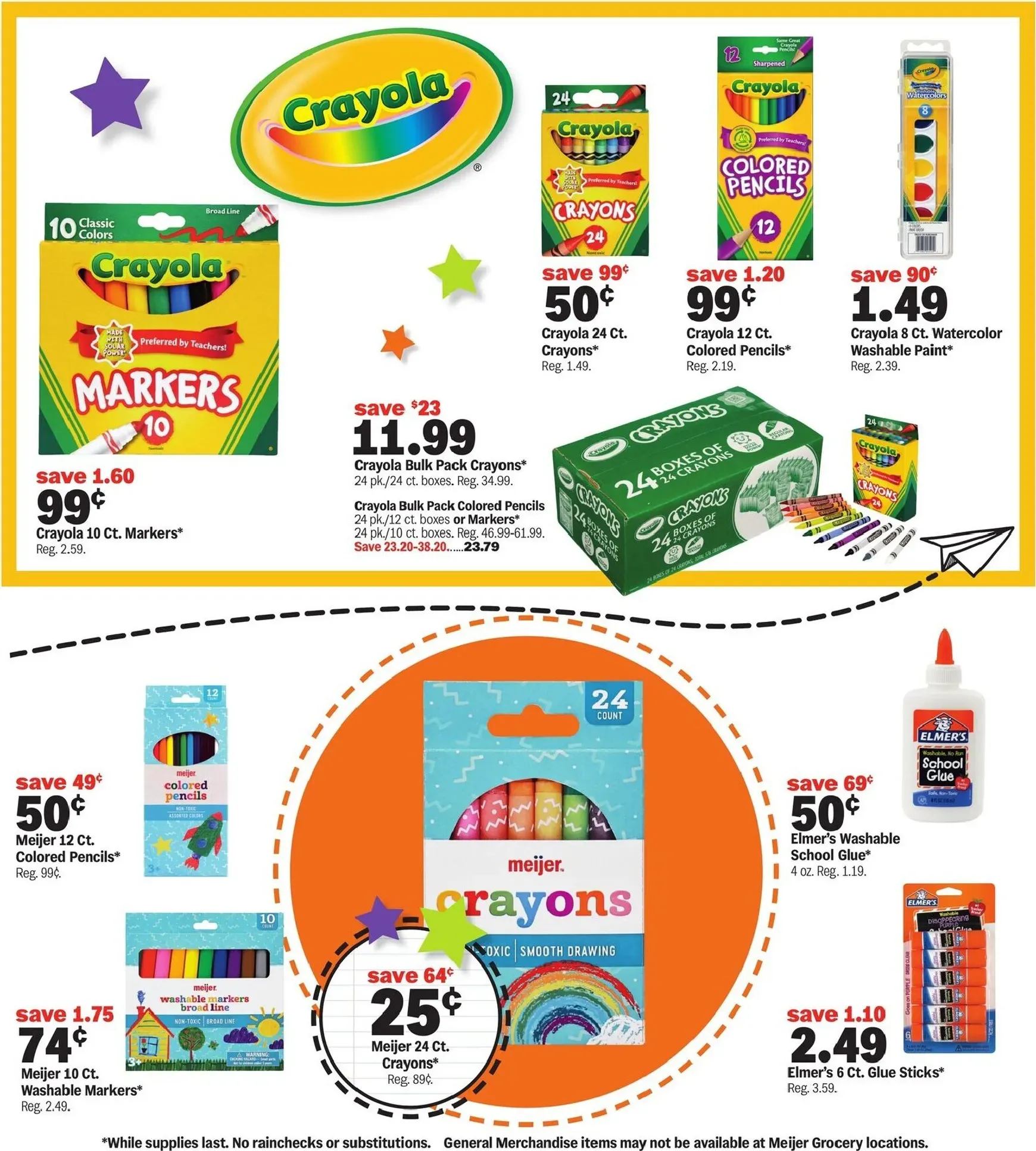 Weekly ad Meijer School Deals Under $1 from July 29 to August 11 2026 - Page 2