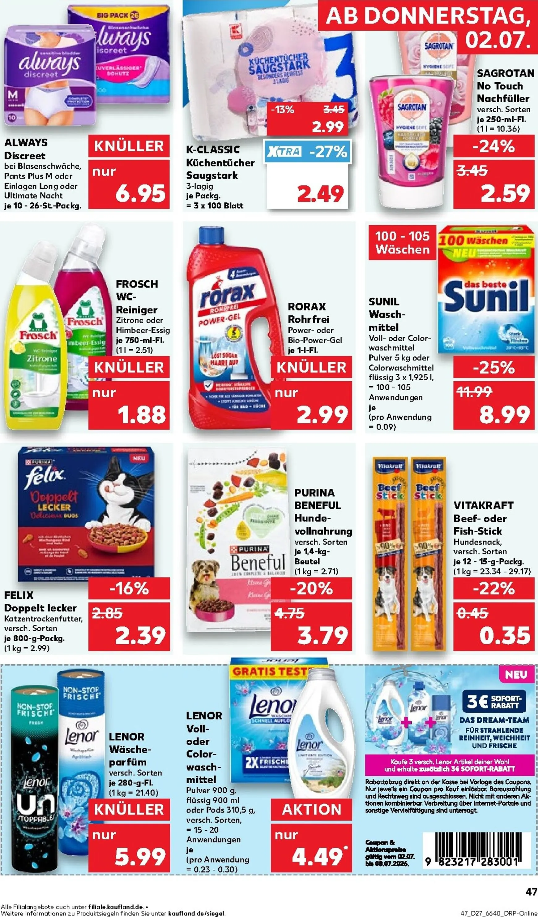 Kaufland Prospekt nächste Woche – von Donnerstag 02.07.2026 bis Mittwoch 08.07.2026 von 2. Juli bis 8. Juli 2026 - Prospekt seite 46
