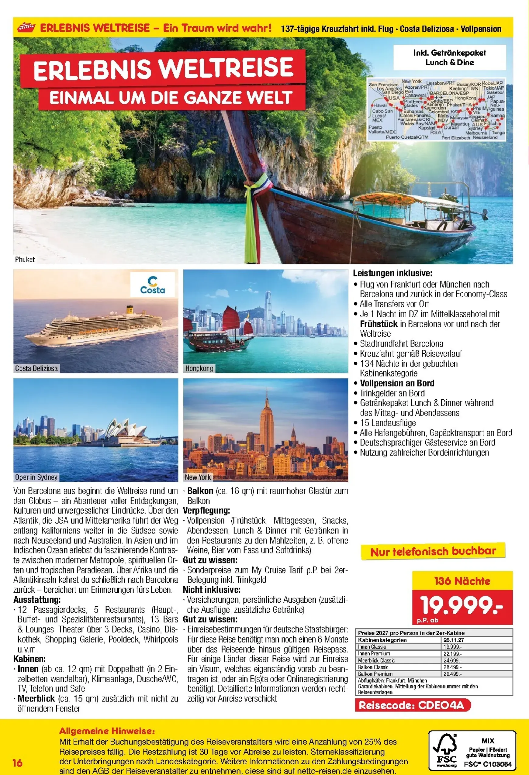Netto Marken Discount - Reise-Sonderangebote Prospekt – von Donnerstag 11.06.2026 bis Dienstag 30.06.2026 von 11. Juni bis 30. Juni 2026 - Prospekt seite 16