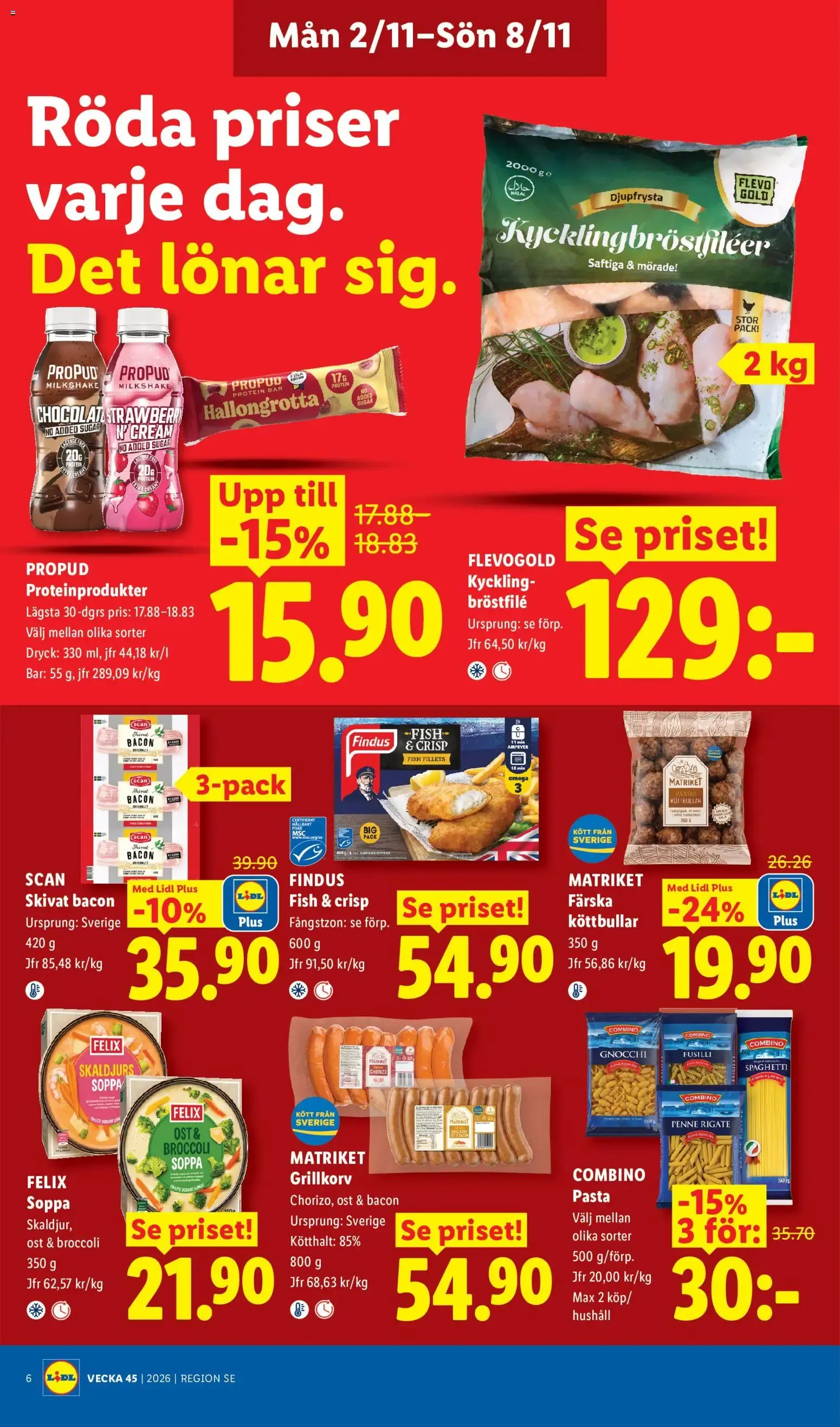 Lidl - erbjudanden från 02/11/2026 - 08/11/2026 > Reklamblad nuvarande rabatter från 2 november till 8 november 2026 - Reklamblad sidor 6