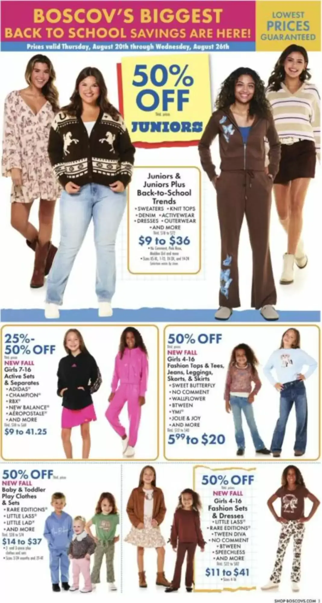 Weekly promotion Boscov's Back to Fall - Buy One Get One Free! spanning from August 20 to August 23 2026 - Page 3 for Catalogue 365