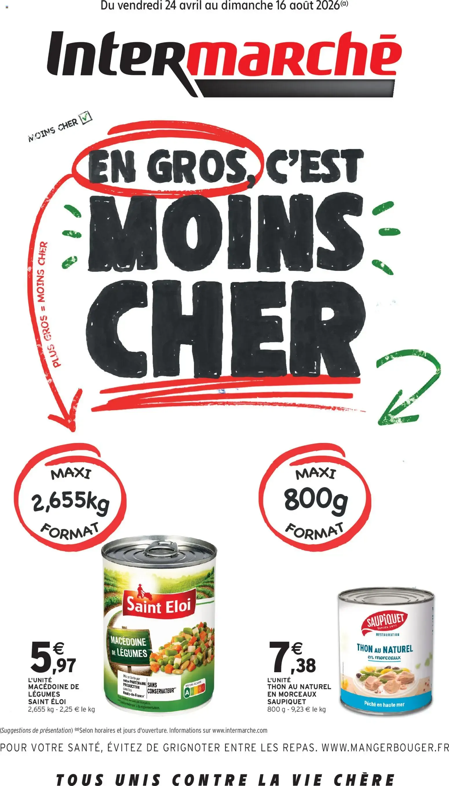 Intermarché - En gros, c’est moins cher à partir du 24/04/2026 - promo en ligne