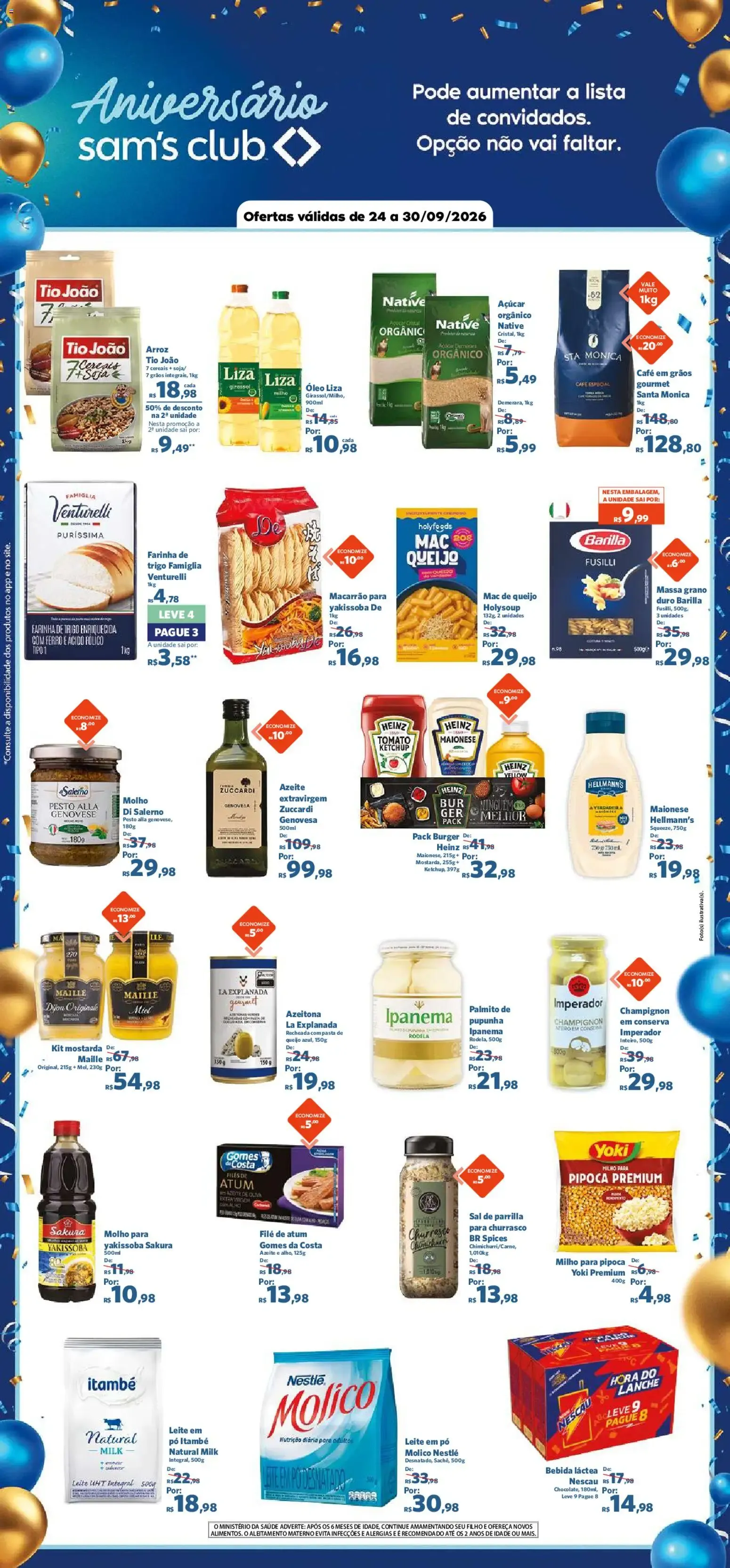 Encarte de Aniversário Sam's Club - Ofertas válidas de 24 a 30/09/2026 24 de setembro até 30 de setembro 2026 - Pagina 4