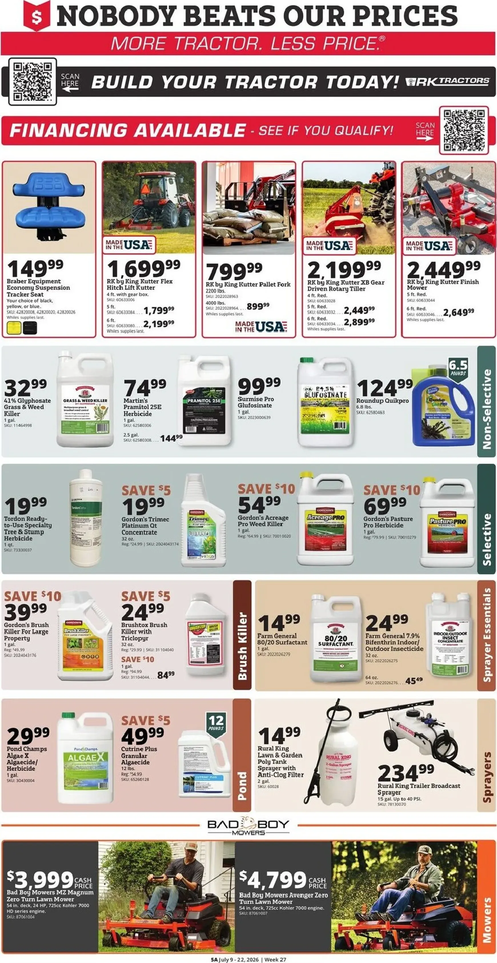 Weekly ad Current Rural King leaflet valid from Thursday 07/09/2026 to Wednesday 07/22/2026 from July 9 to July 22 2026 - Page 7