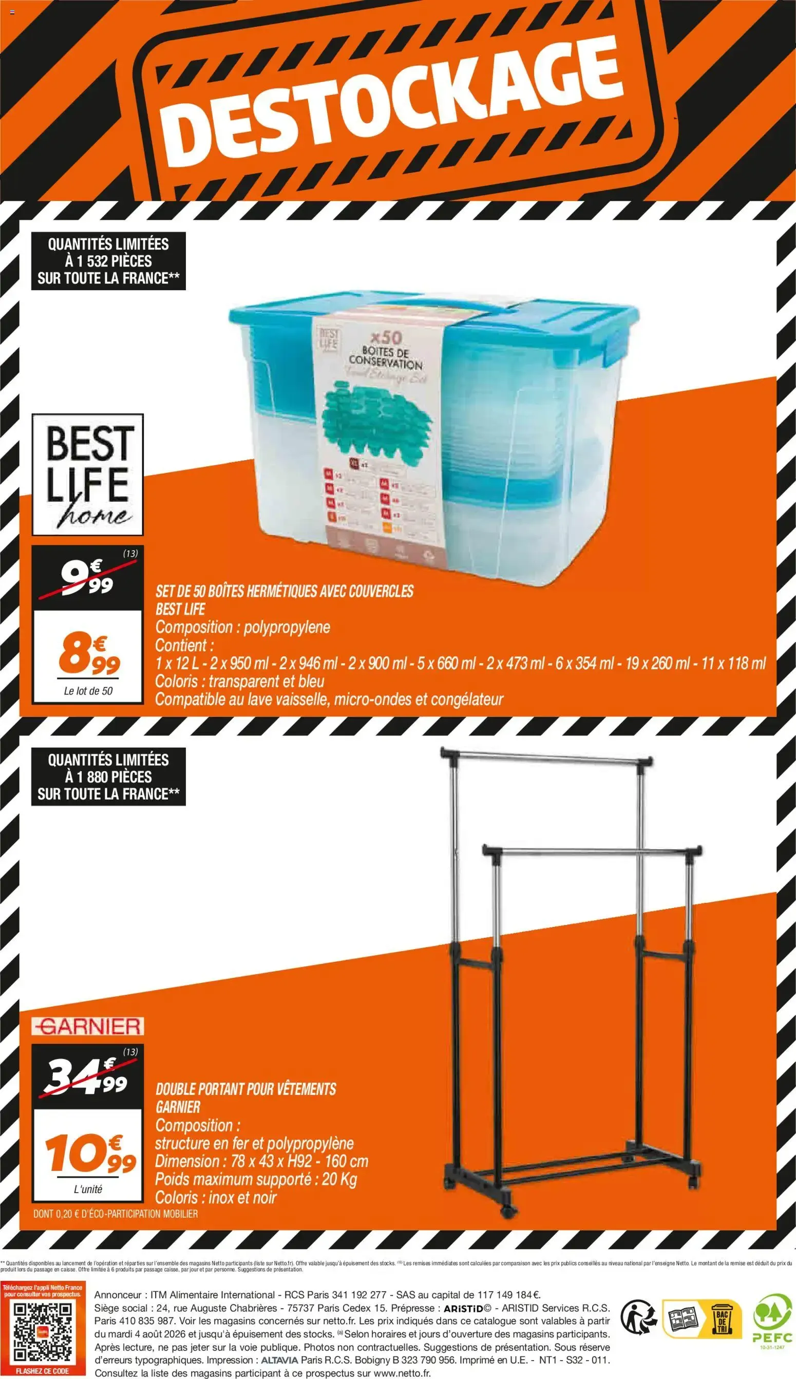 Netto destockage août à partir du 04/08/2026 - promo en ligne du 4 août au 31 août 2026 - Catalogue page 4