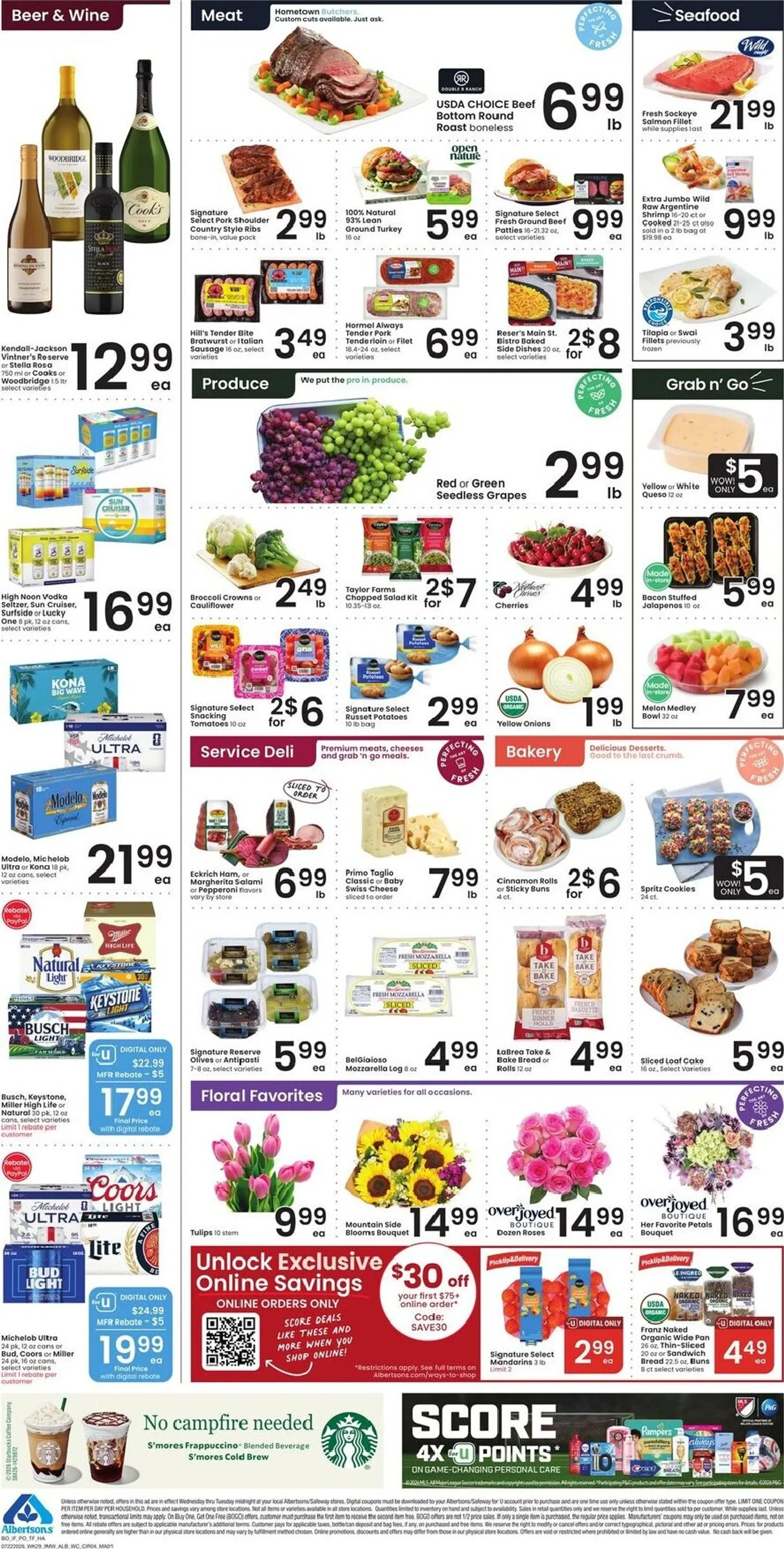 Weekly ad Current Albertsons leaflet valid from Wednesday 07/22/2026 to Tuesday 07/28/2026 from July 22 to July 28 2026 - Page 4