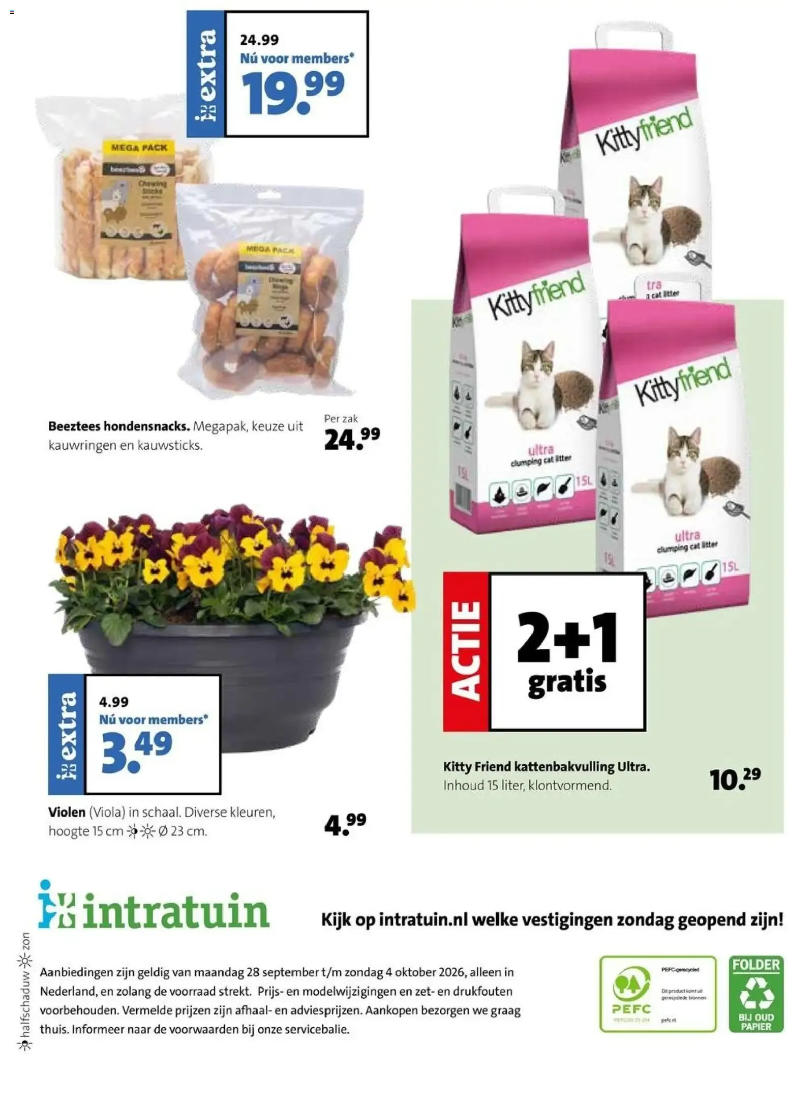 Intratuin: Feest voor ieder beest! Krabpalen 25% korting van 28 september tot 4 oktober 2026 - Folder pagina 12
