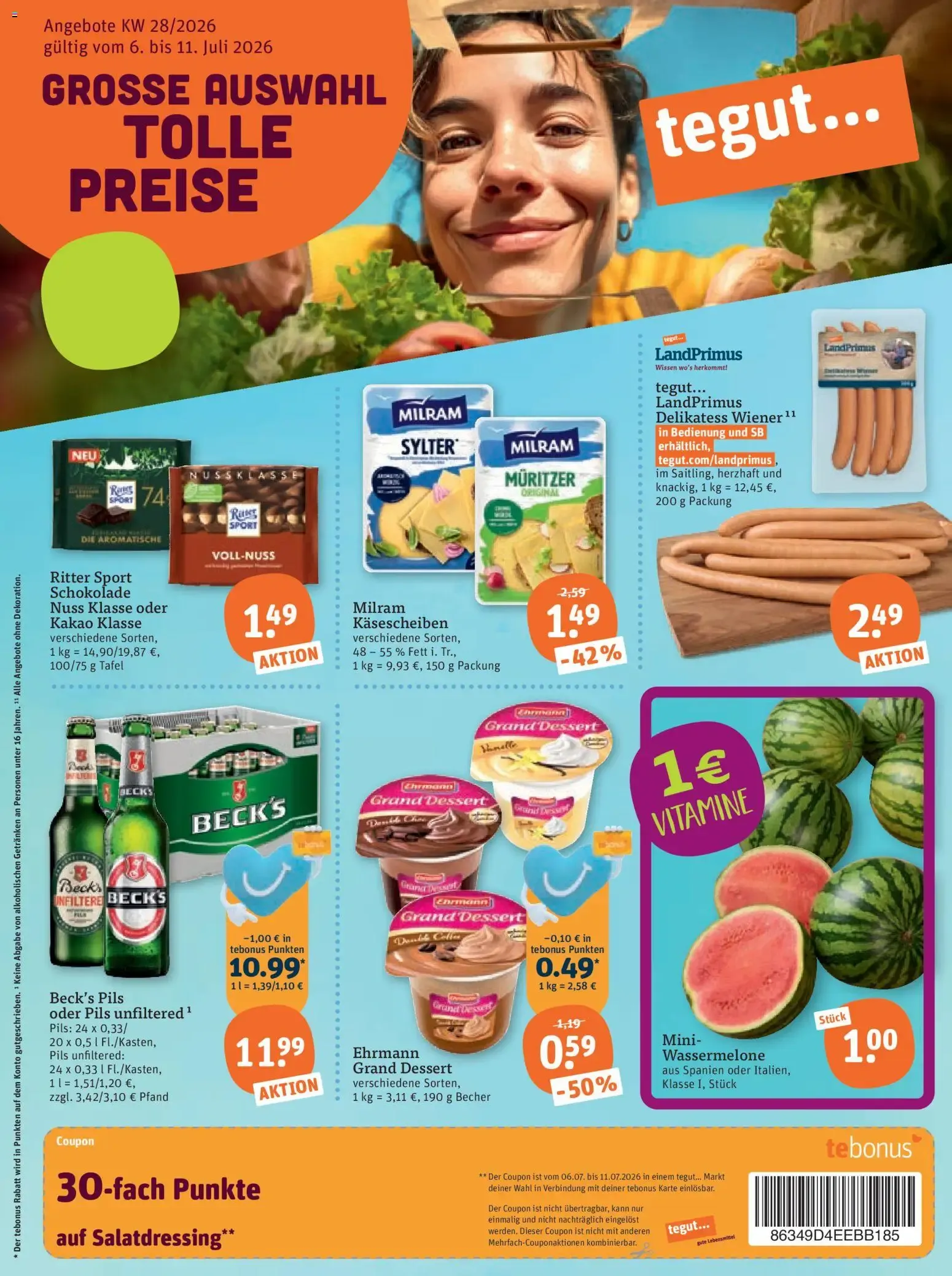Tegut Endspurt! - Freitag & Samstag von 10. Juli bis 11. Juli 2026 - Prospekt seite 3